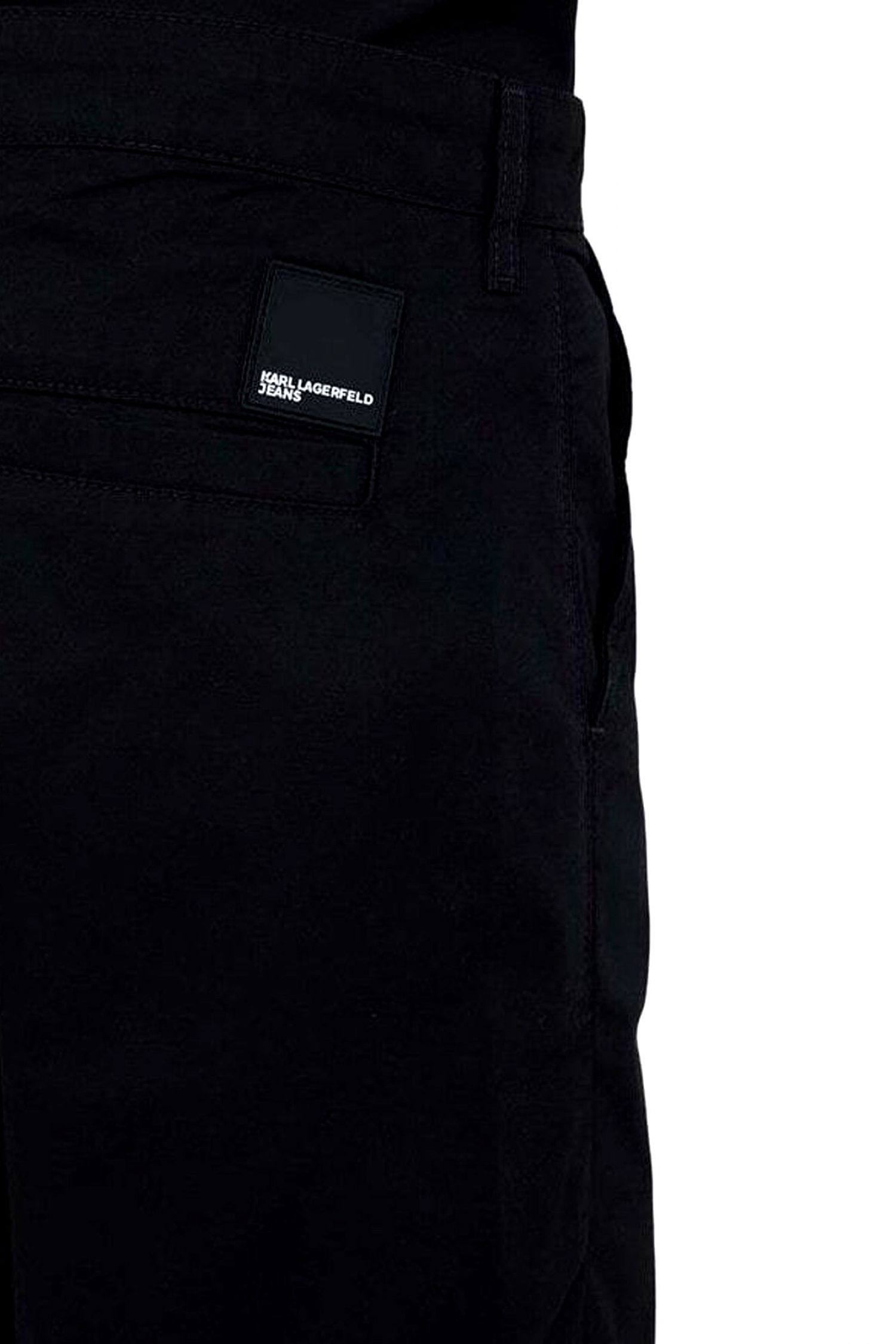 KARL LAGERFELD JEANS ΒΕΡΜΟΥΔΑ CHINO RELAXED FIT ΜΑΥΡΟ φωτογραφία