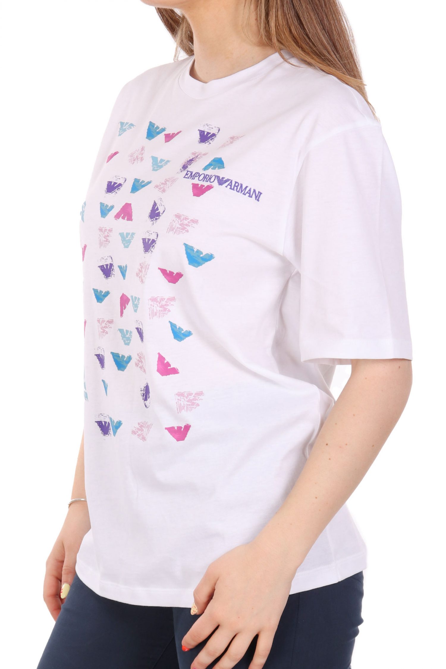 EMPORIO ARMANI T-SHIRT LOGO ΛΕΥΚΟ