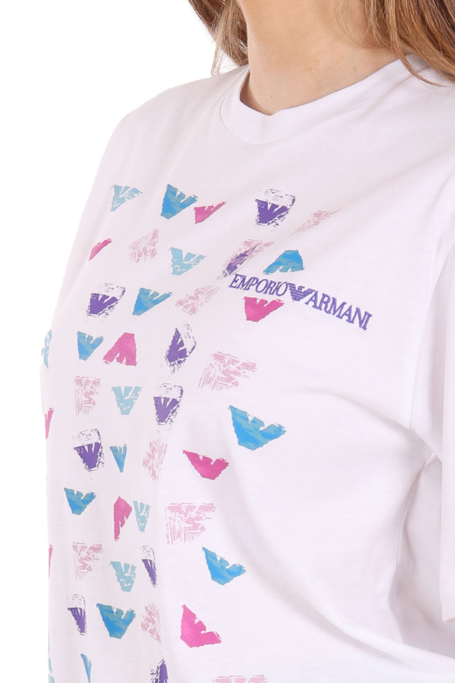 EMPORIO ARMANI T-SHIRT LOGO ΛΕΥΚΟ