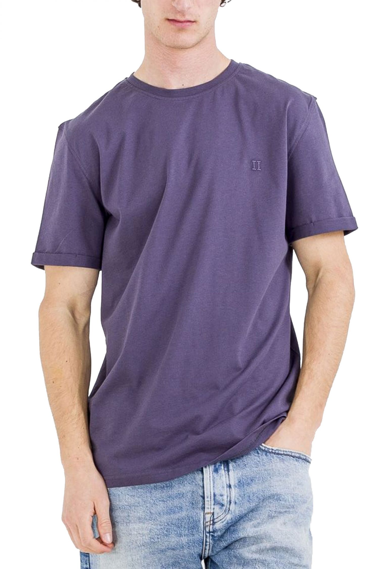 LES DEUX T-SHIRT NORREGAARD LOGO ΡΑΦ ΜΠΛΕ