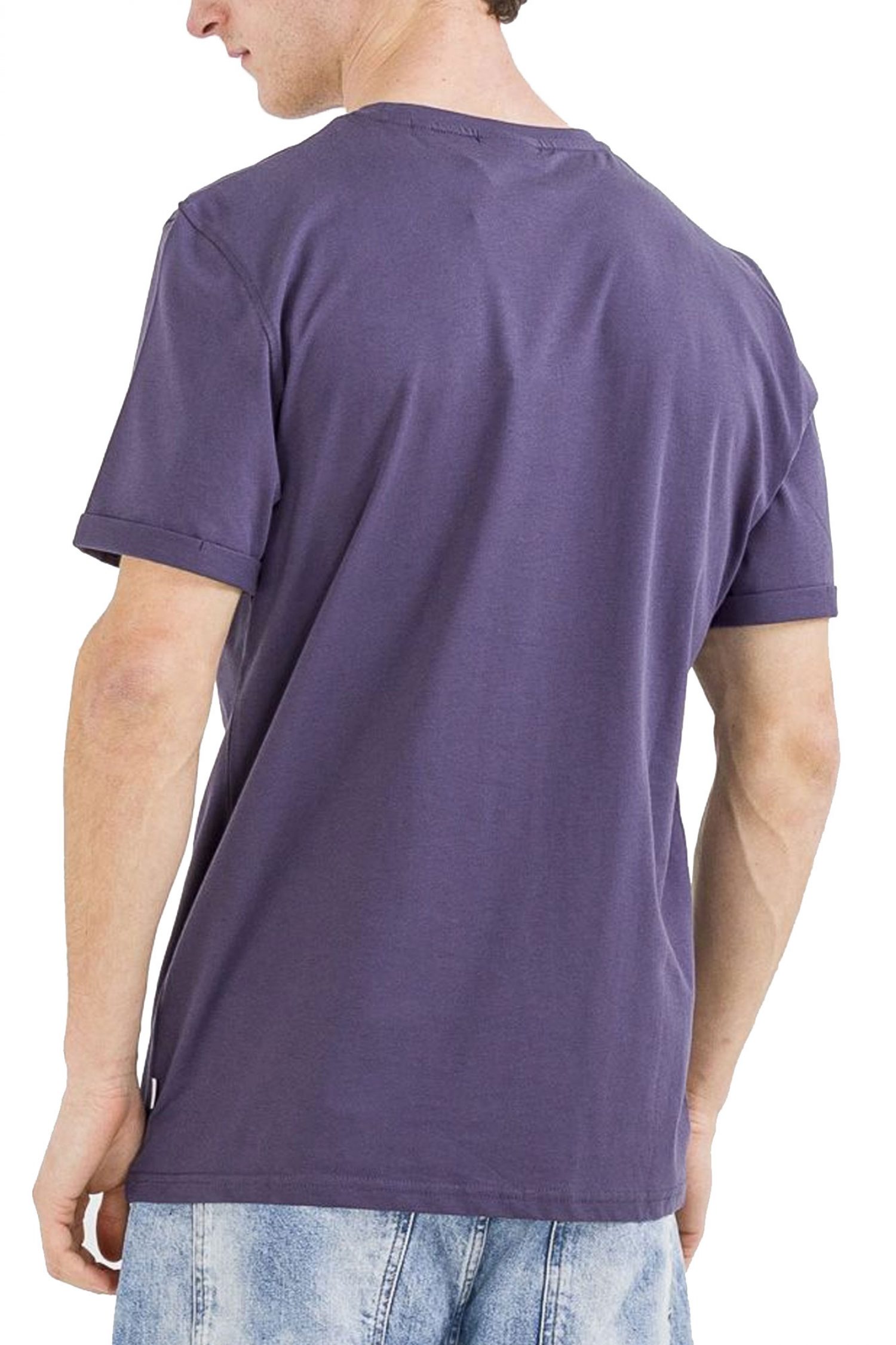 LES DEUX T-SHIRT NORREGAARD LOGO ΡΑΦ ΜΠΛΕ φωτογραφία