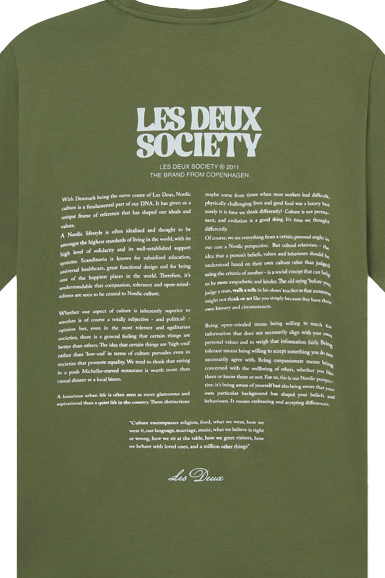 LES DEUX T-SHIRT SOCIETY LOGO ΠΡΑΣΙΝΟ φωτογραφία
