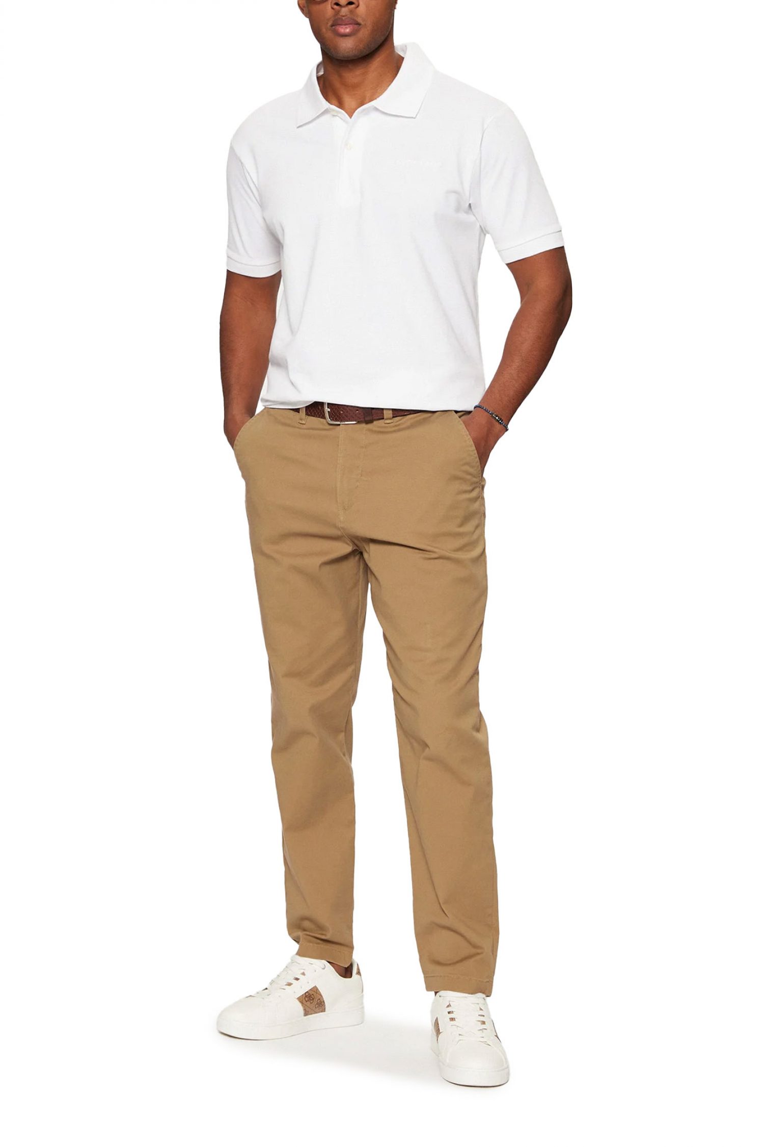 GUESS JEANS POLO LOGO ΛΕΥΚΟ