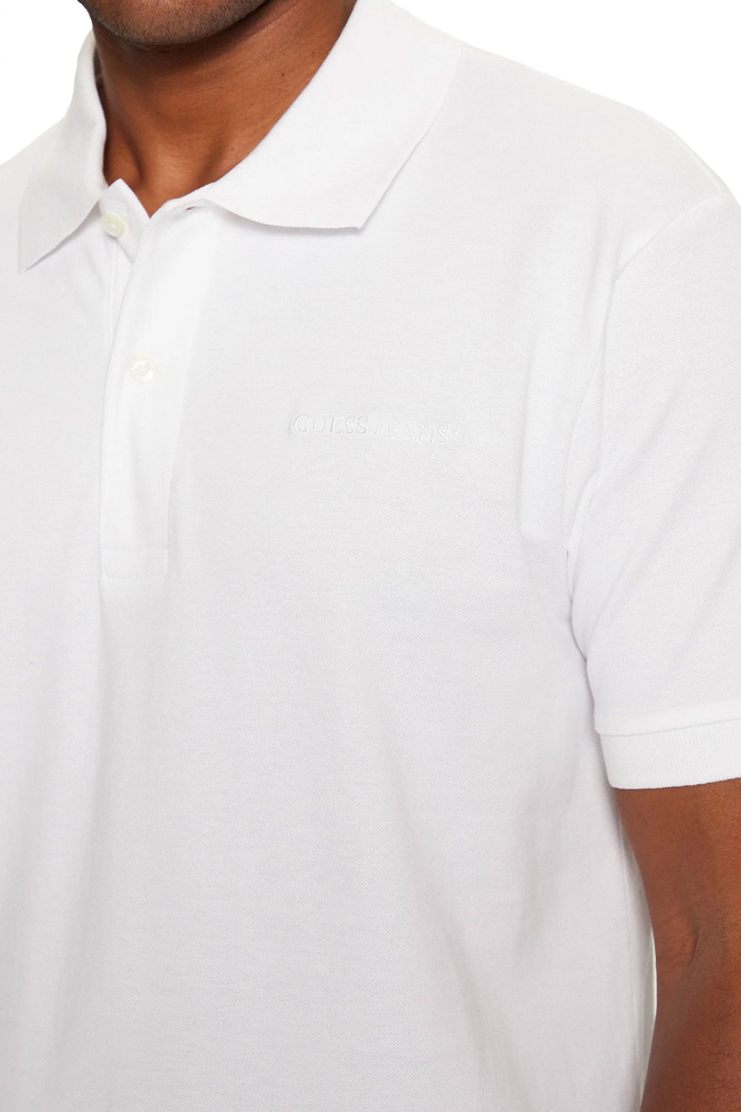 GUESS JEANS POLO LOGO ΛΕΥΚΟ