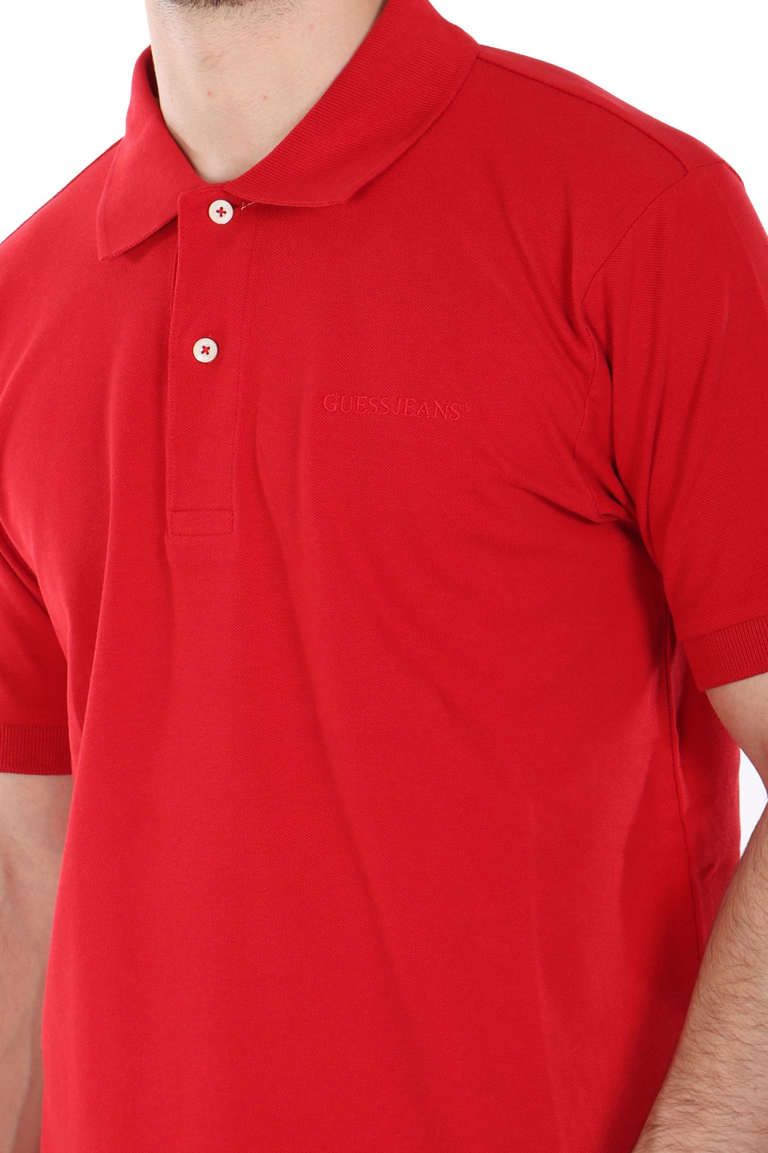 GUESS JEANS POLO LOGO ΚΟΚΚΙΝΟ