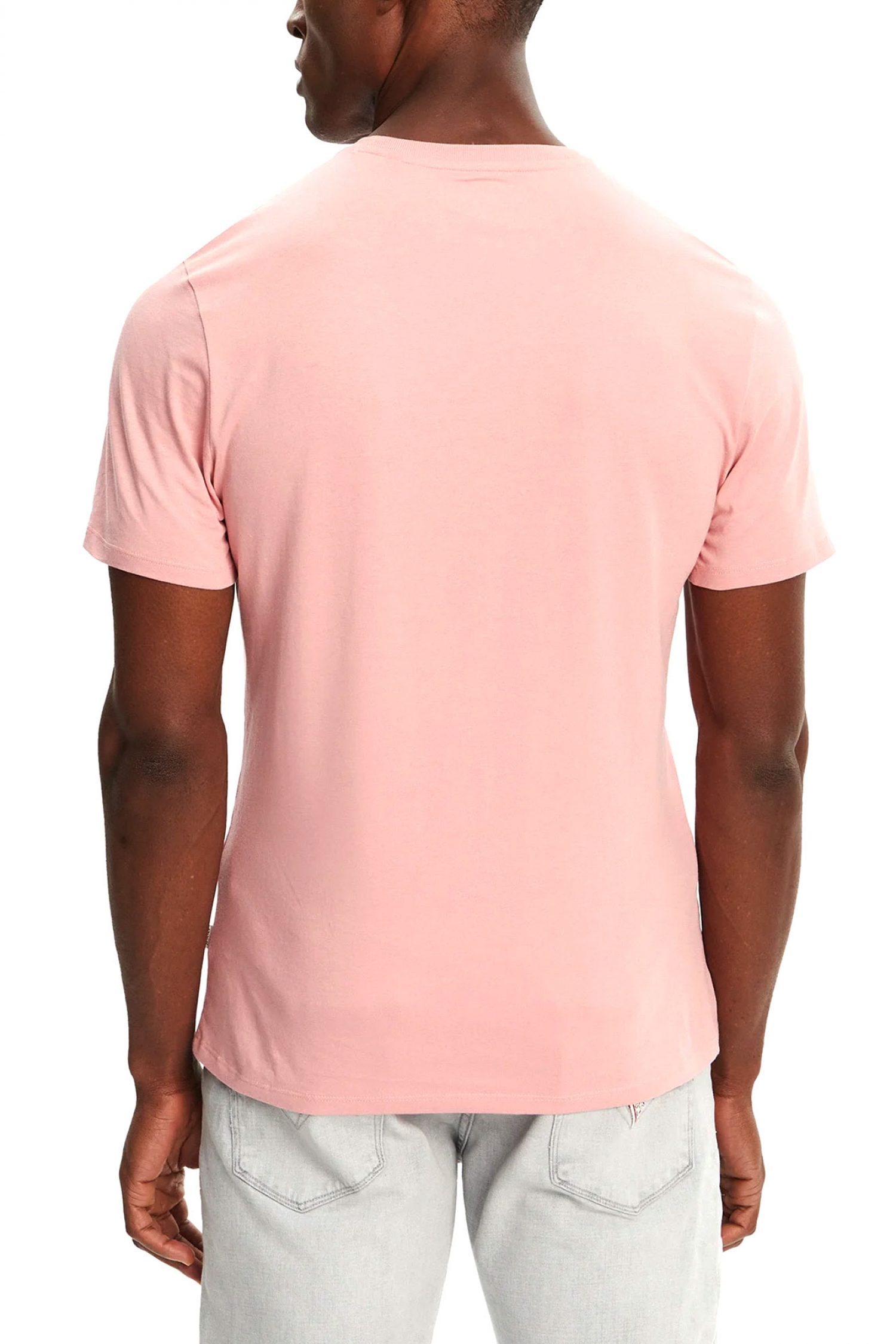 GUESS JEANS T-SHIRT CREWNECK SLIM FIT LOGO ΣΟΜΟΝ