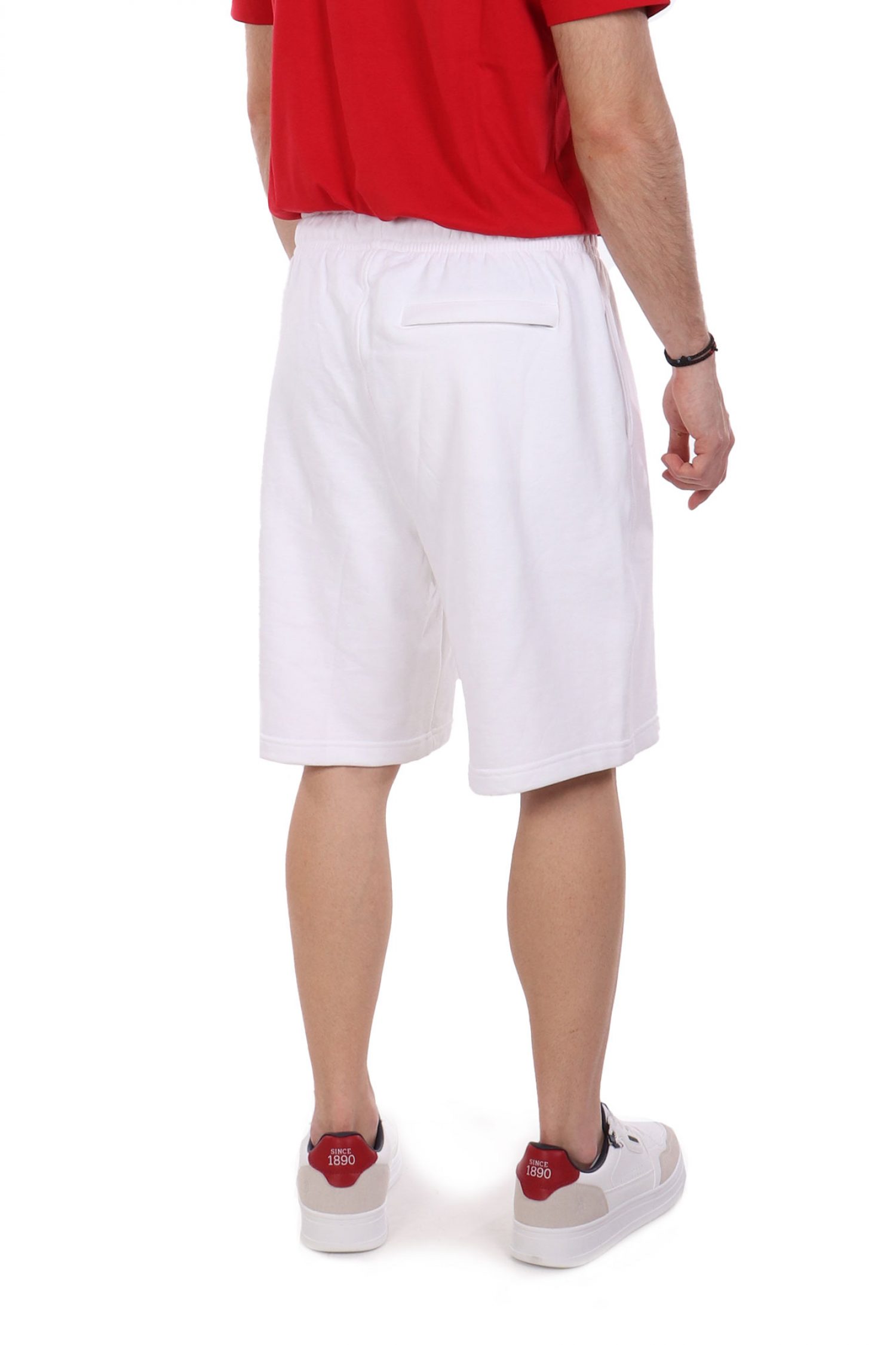 GUESS JEANS ΒΕΡΜΟΥΔΑ ΦΟΥΤΕΡ LOGO ΛΕΥΚΟ