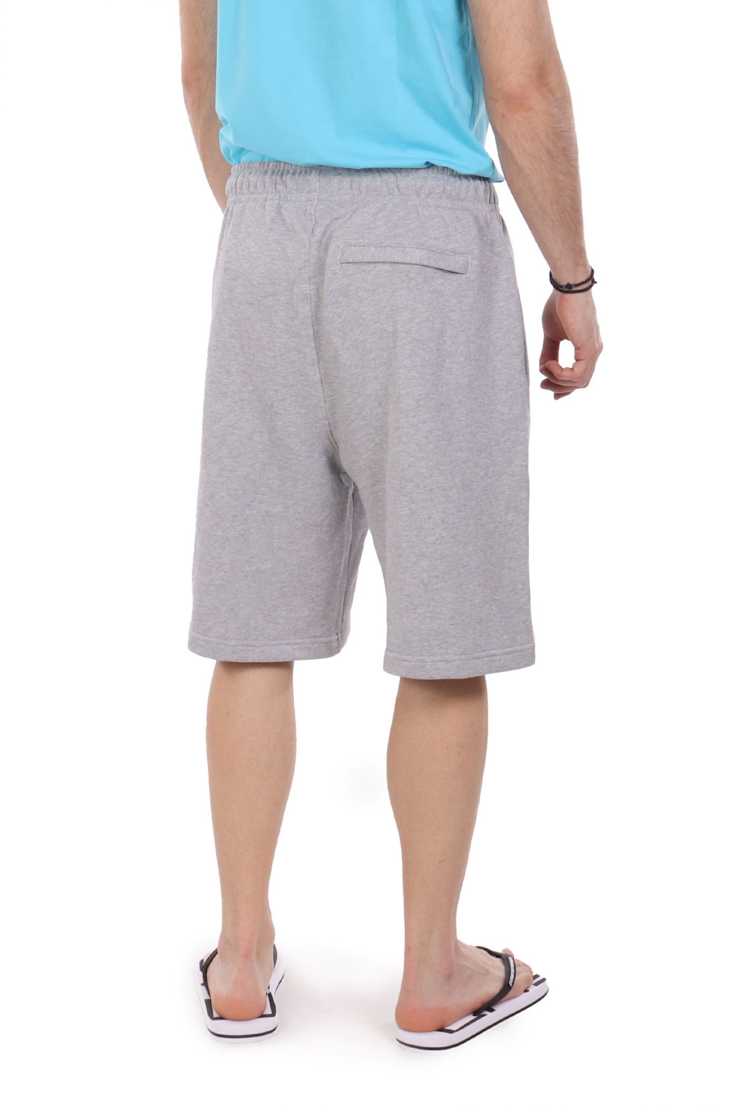 GUESS JEANS ΒΕΡΜΟΥΔΑ ΦΟΥΤΕΡ LOGO ΓΚΡΙ