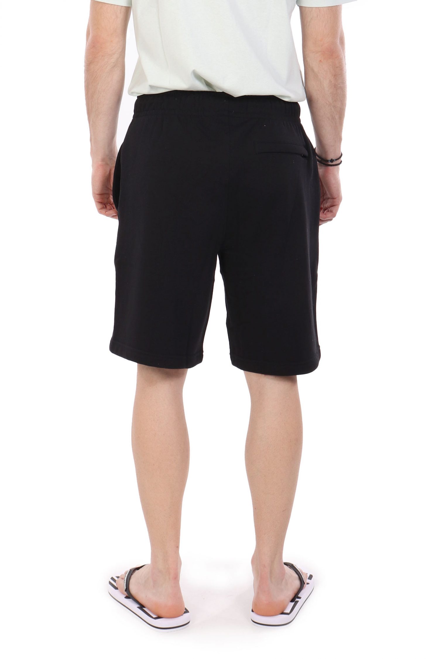 GUESS JEANS ΒΕΡΜΟΥΔΑ ΦΟΥΤΕΡ LOGO ΜΑΥΡΟ