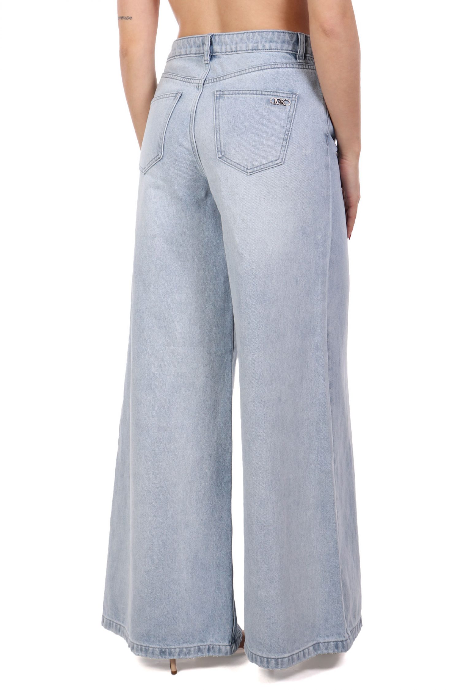 MICHAEL KORS ΠΑΝΤΕΛΟΝΑ JEANS LOGO ΠΙΣΩ ΑΝΟΙΧΤΟ ΜΠΛΕ