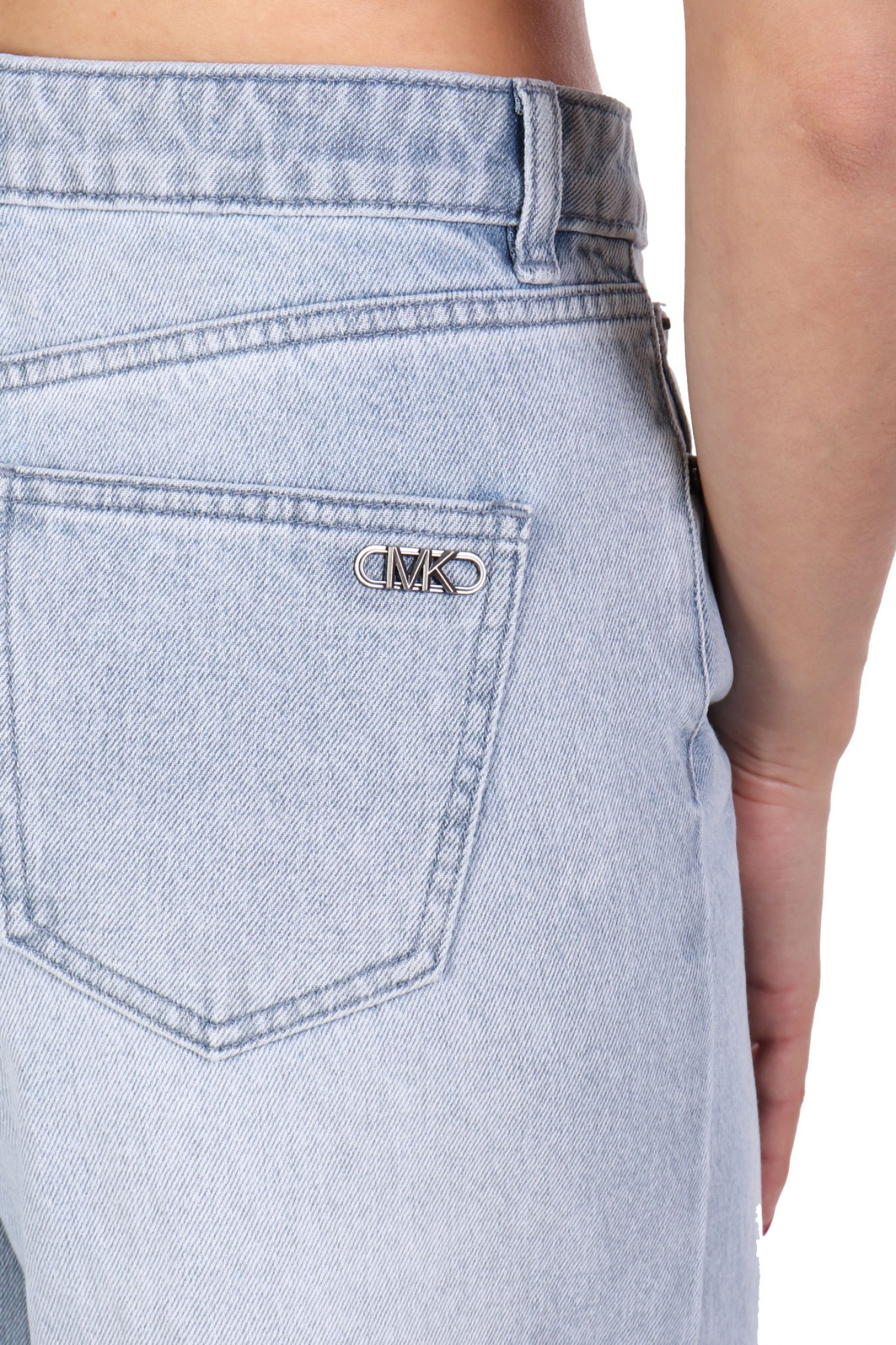 MICHAEL KORS ΠΑΝΤΕΛΟΝΑ JEANS LOGO ΠΙΣΩ ΑΝΟΙΧΤΟ ΜΠΛΕ