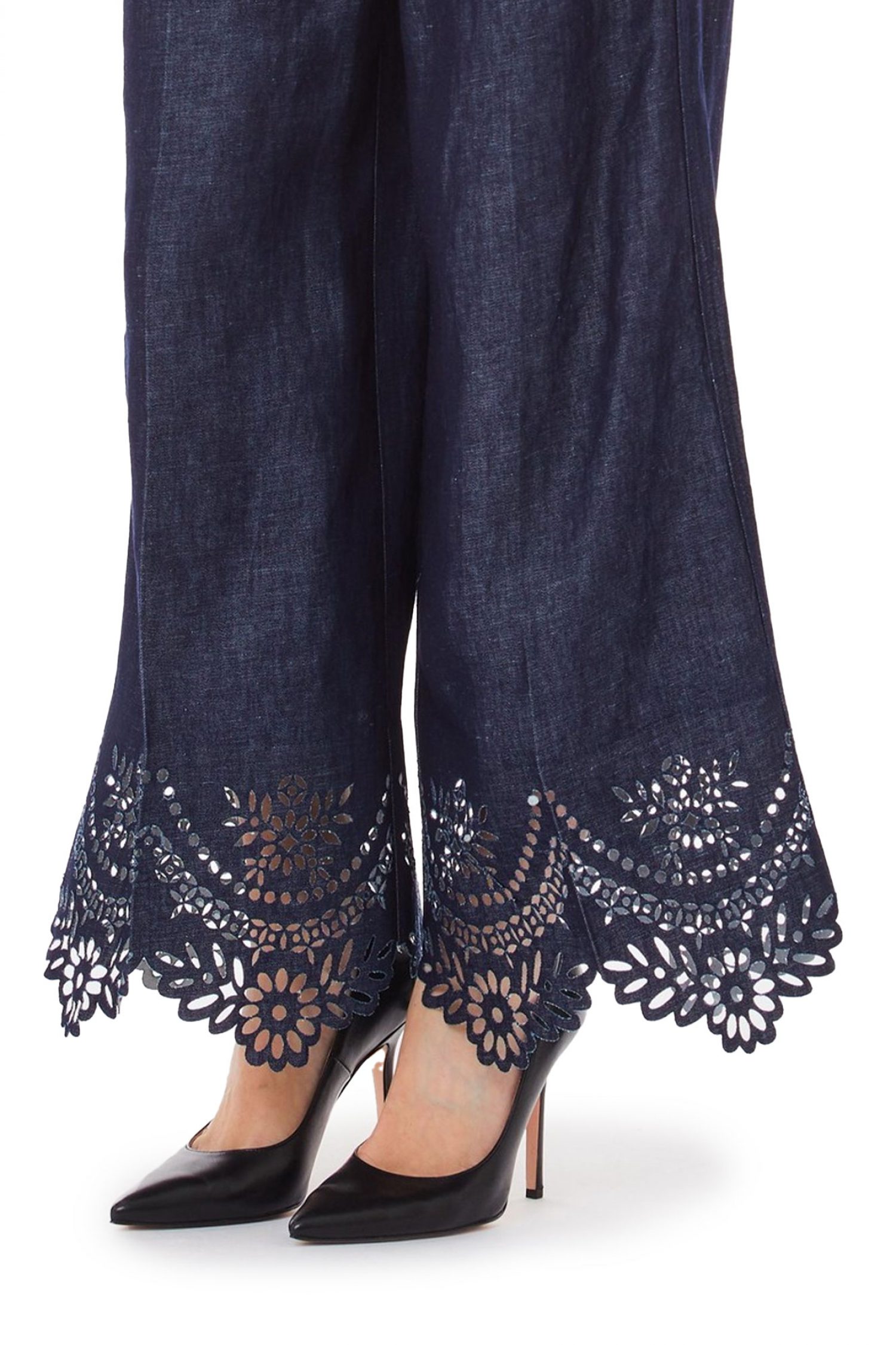 LIU-JO ΠΑΝΤΕΛΟΝΑ JEANS ΤΕΛΕΙΩΜΑ ΚΟΦΤΟ ΣΚΟΥΡΟ ΜΠΛΕ φωτογραφία