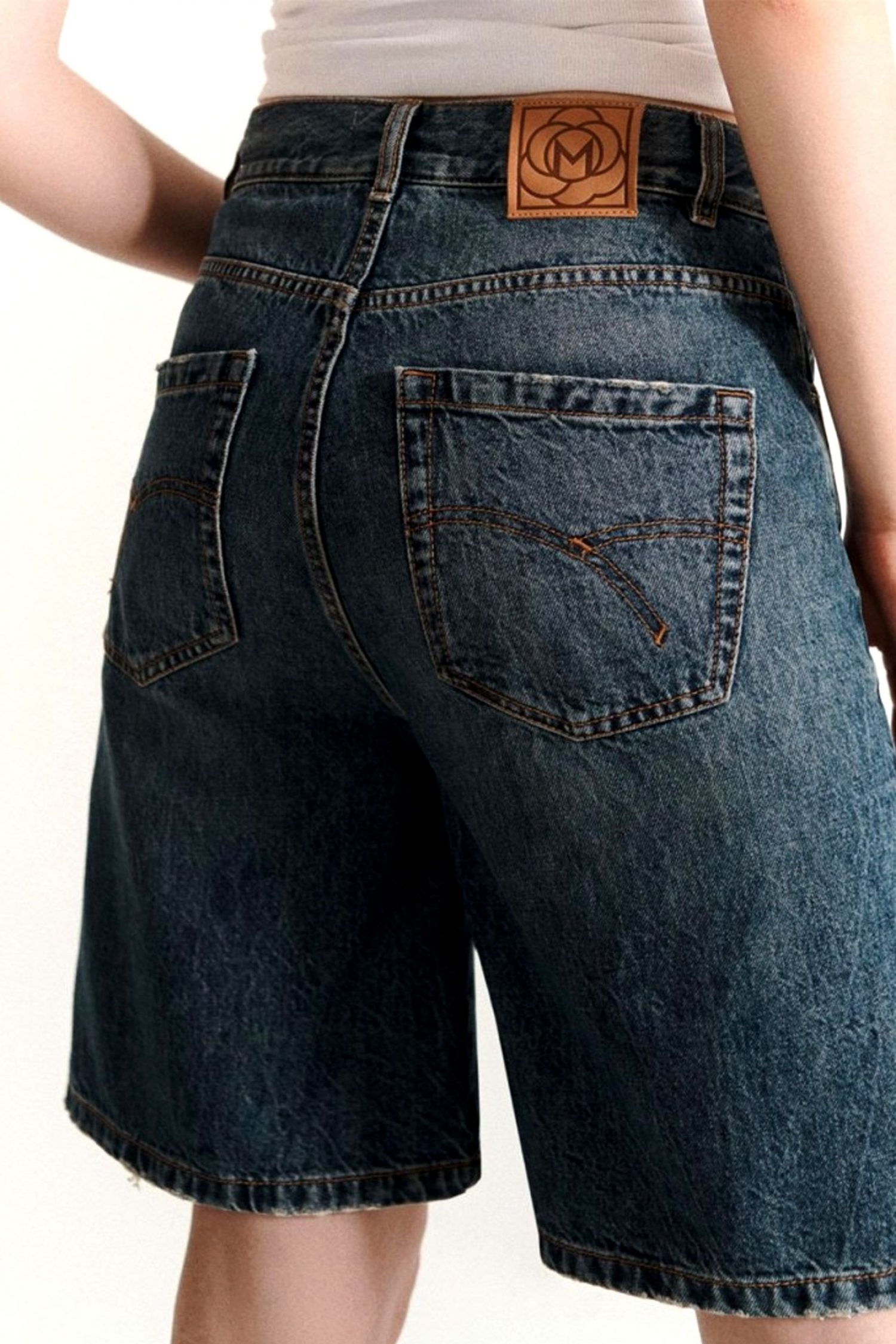 MARELLA EMME ΒΕΡΜΟΥΔΑ JEANS SHORT ΜΠΛΕ