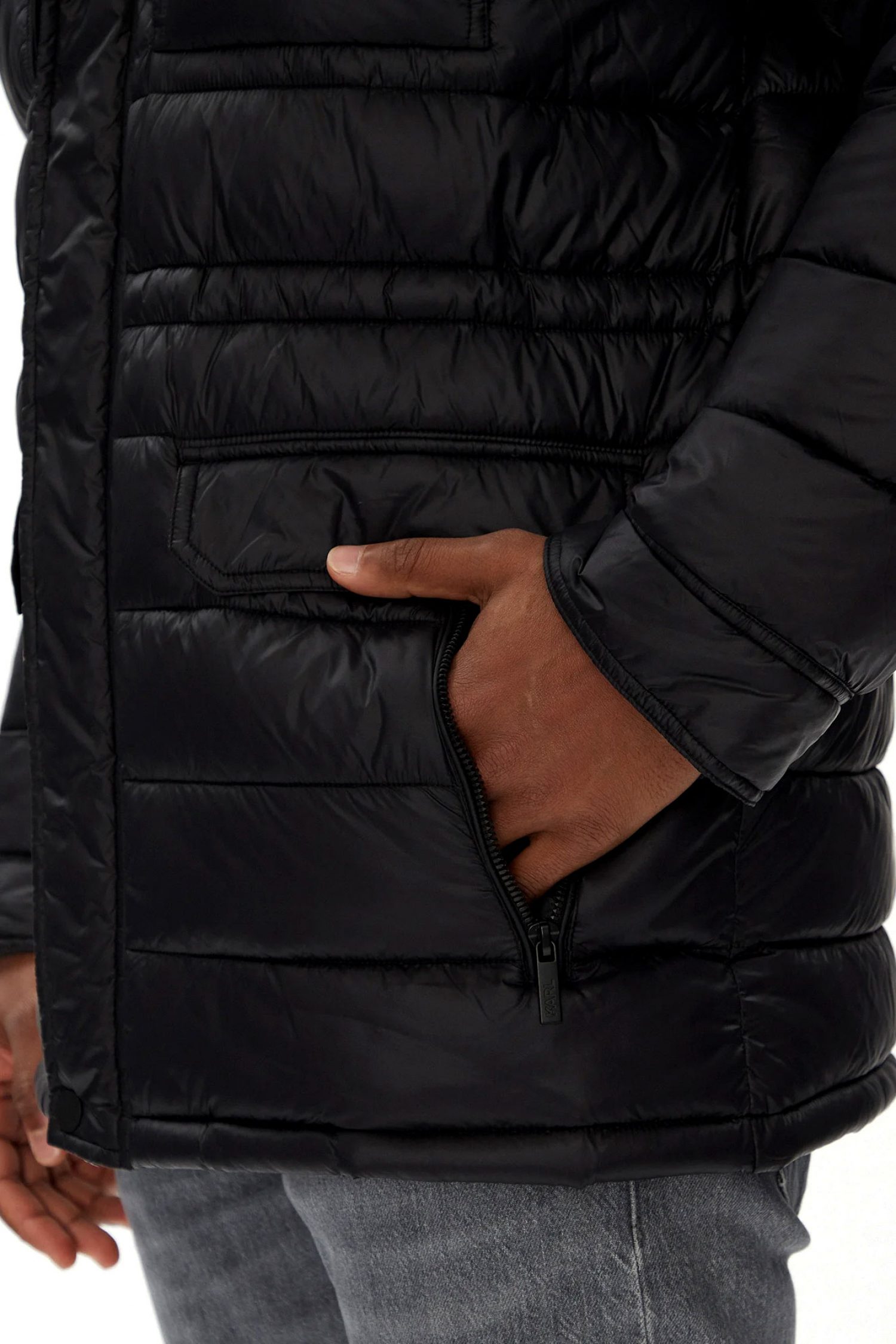 KARL LAGERFELD ΜΠΟΥΦΑΝ ΦΟΥΣΚΩΤΟ FIELD ΚΟΥΚΟΥΛΑ ΜΑΥΡΟ