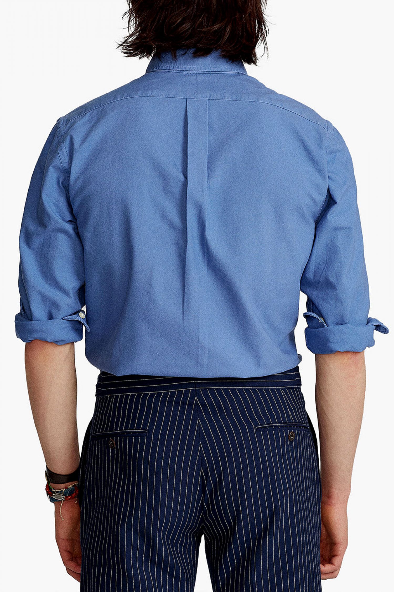 RALPH LAUREN ΠΟΥΚΑΜΙΣΟ CUSTOM FIT OXFORD BUTTON DOWN BSR ΣΙΕΛ φωτογραφία