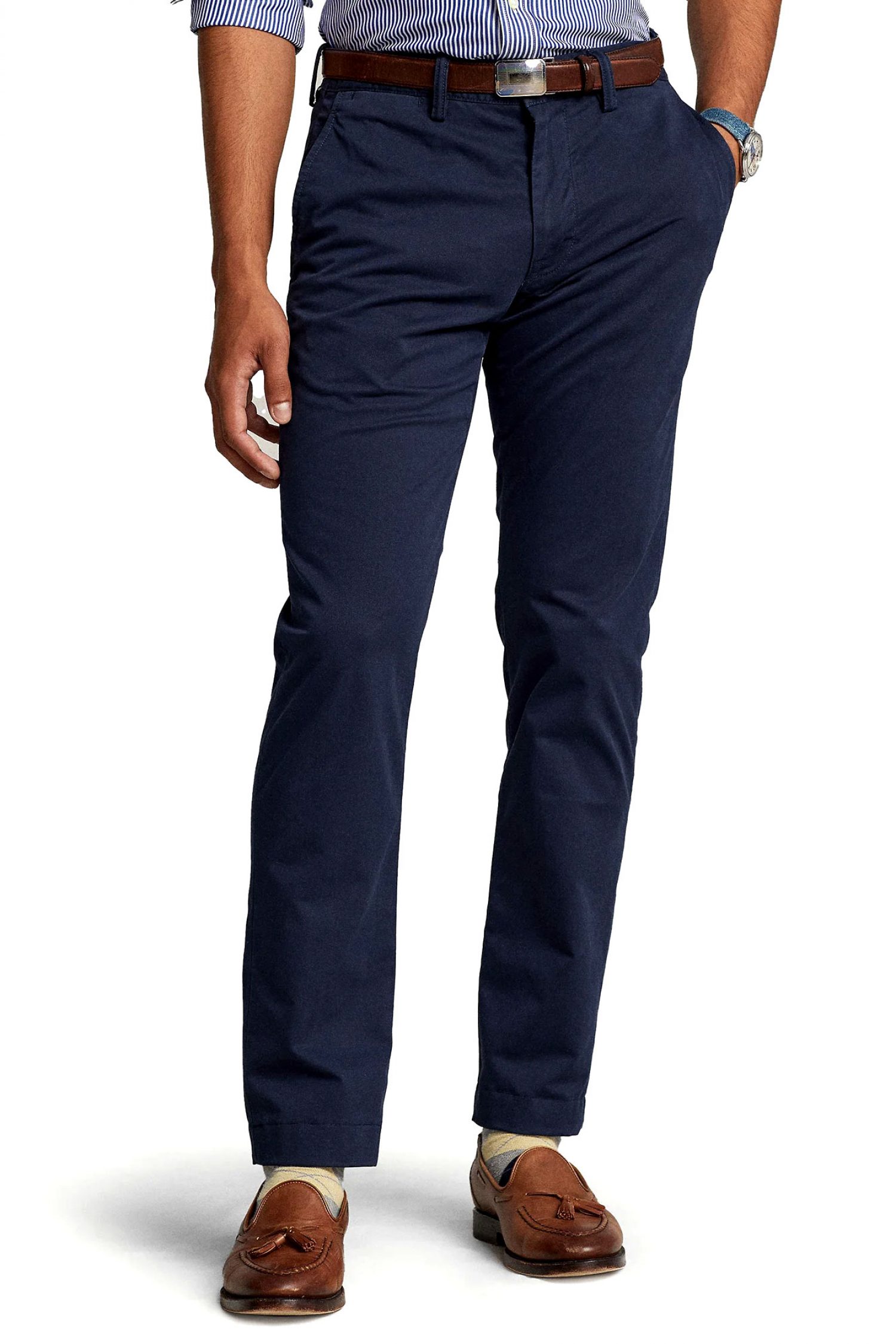 RALPH LAUREN ΠΑΝΤΕΛΟΝΙ CHINO STRETCH SLIM FIT BEDFORD ΜΠΛΕ φωτογραφία