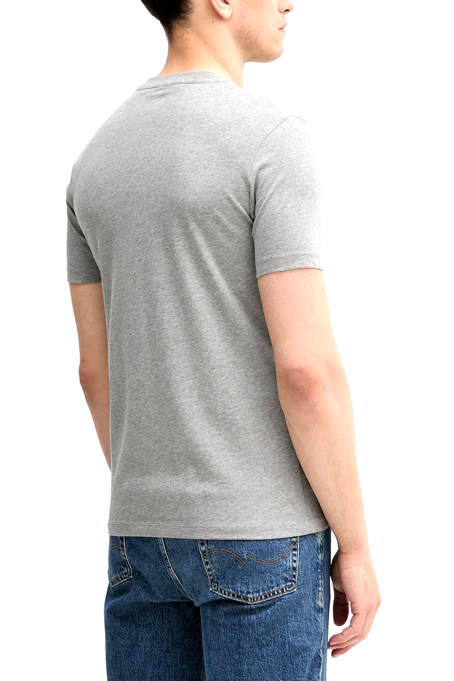 KARL LAGERFELD T-SHIRT CREW NECK LOGO PARIS ΓΚΡΙ