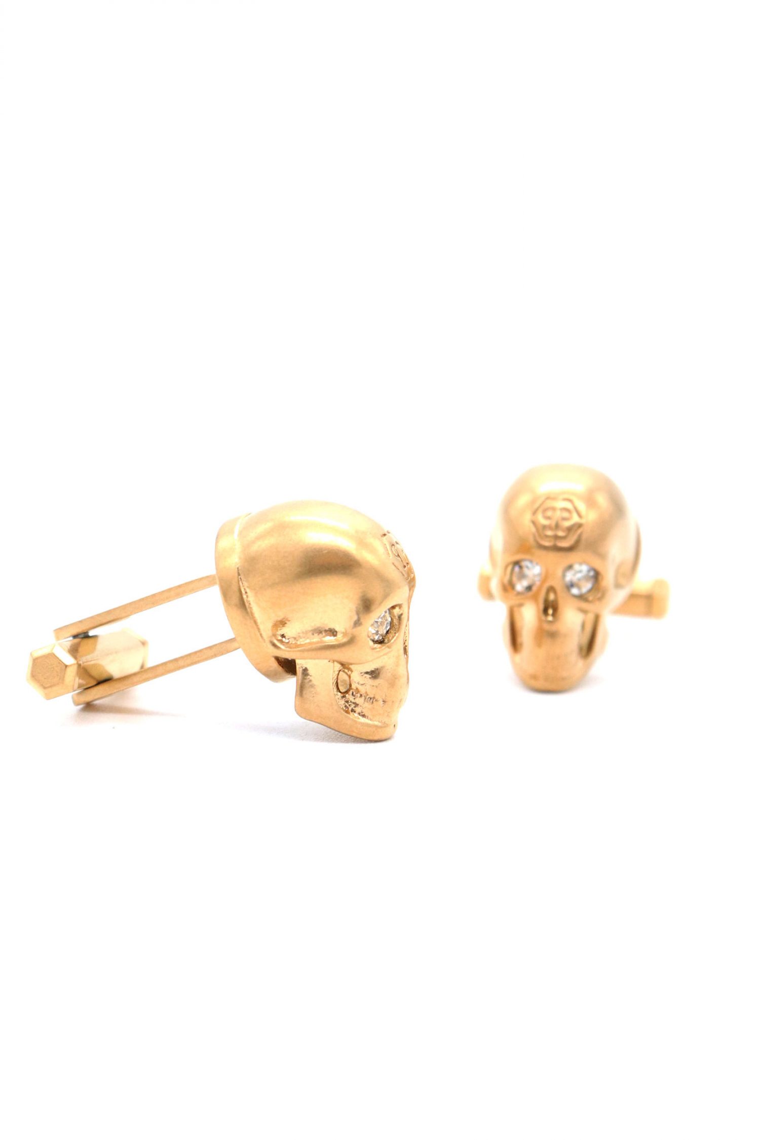 PHILIPP PLEIN ΜΑΝΙΚΕΤΟΚΟΥΜΠΑ CUFFLINKS IP 3D SKULL ΧΡΥΣΟ