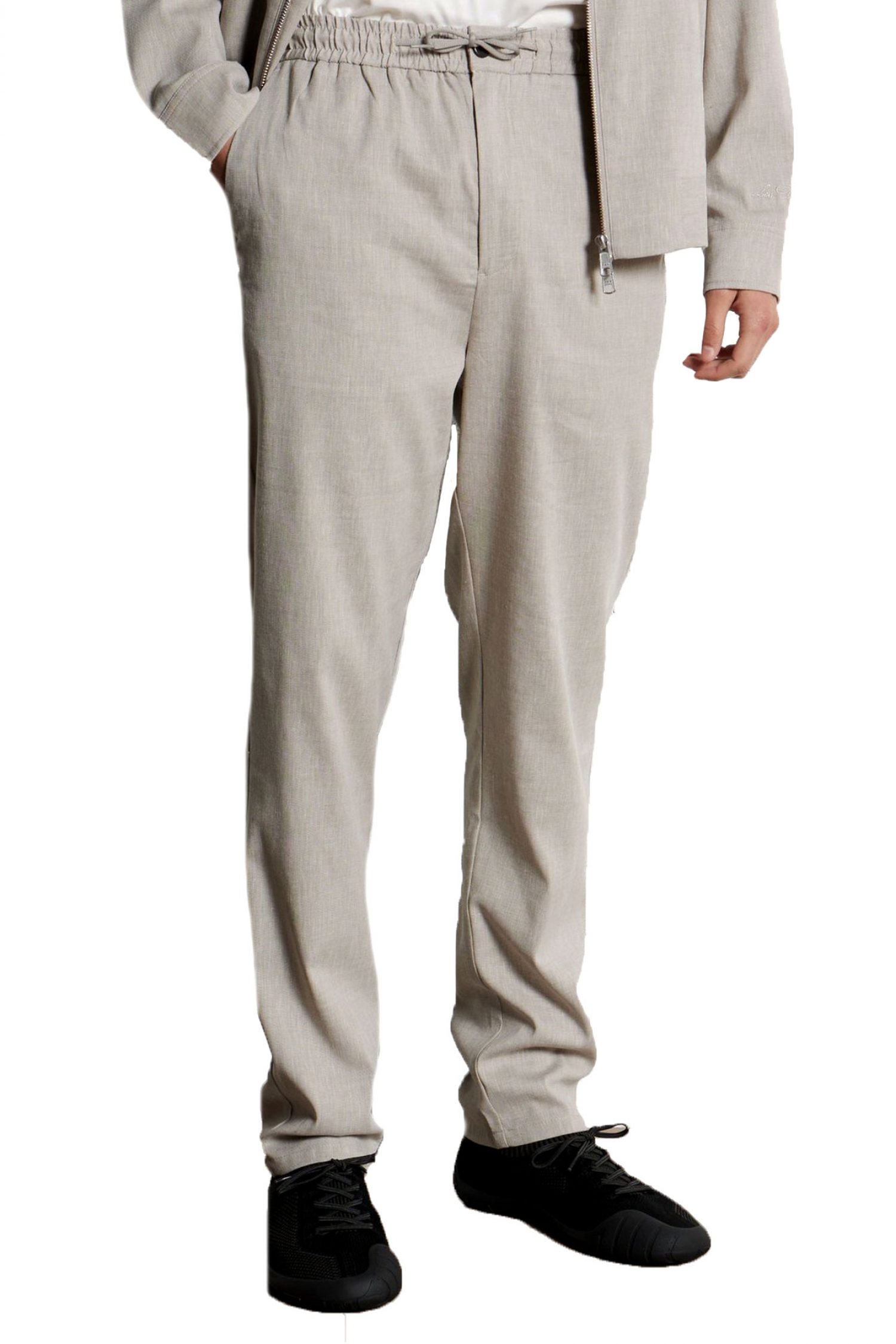 LES DEUX ΠΑΝΤΕΛΟΝΙ ΛΙΝΟ COMO REGULAR FIT ΜΠΕΖ