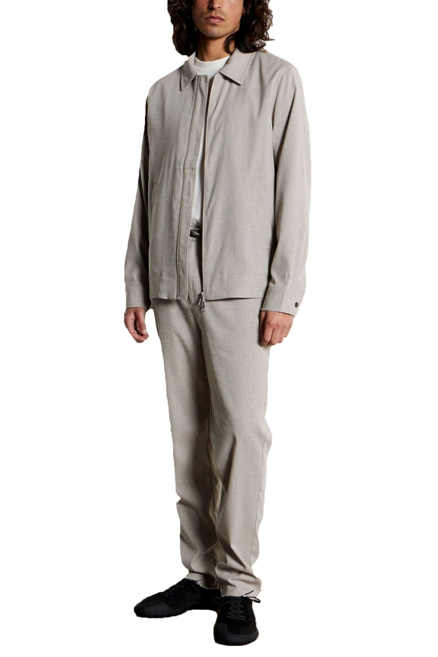 LES DEUX ΠΑΝΤΕΛΟΝΙ ΛΙΝΟ COMO REGULAR FIT ΜΠΕΖ