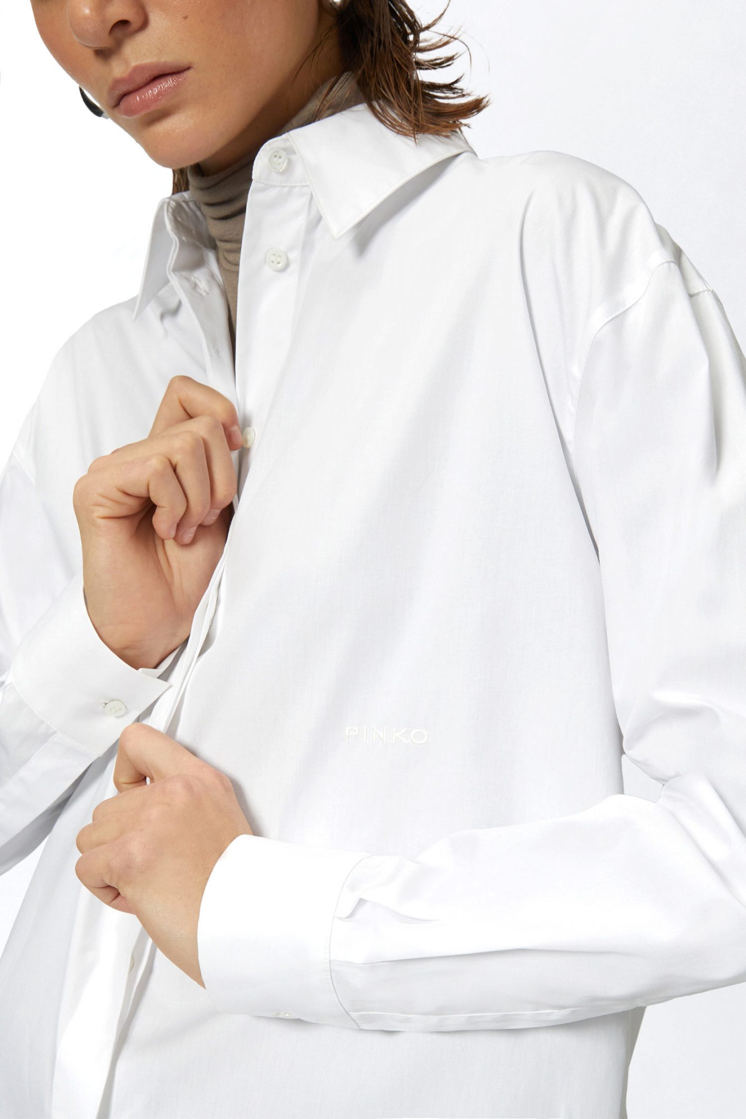 PINKO ΠΟΥΚΑΜΙΣΟ BRIDPORT 1 SHIRT ΛΕΥΚΟ