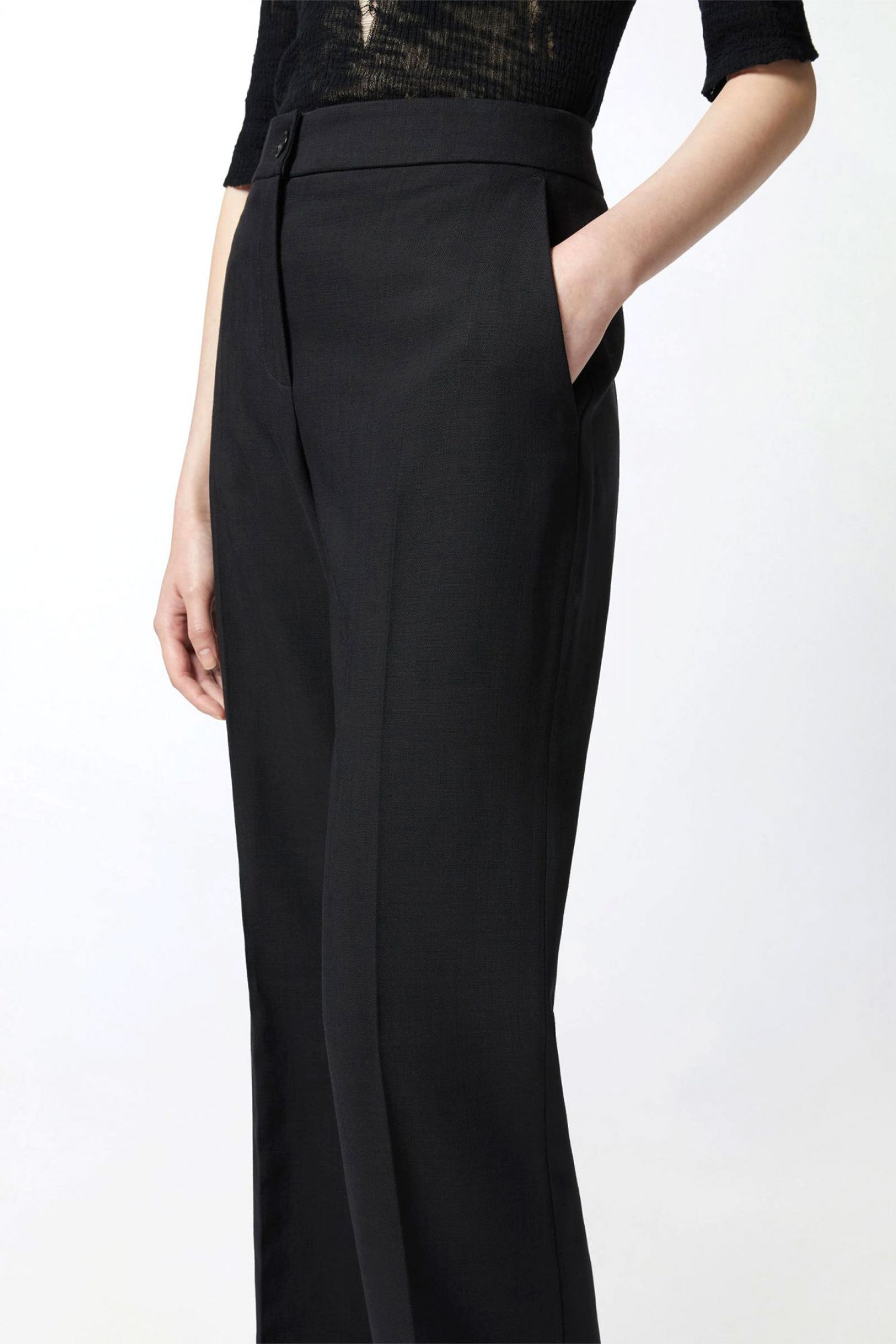 PINKO ΠΑΝΤΕΛΟΝΙ CHINO SERENIDAD TROUSERS ΜΑΥΡΟ