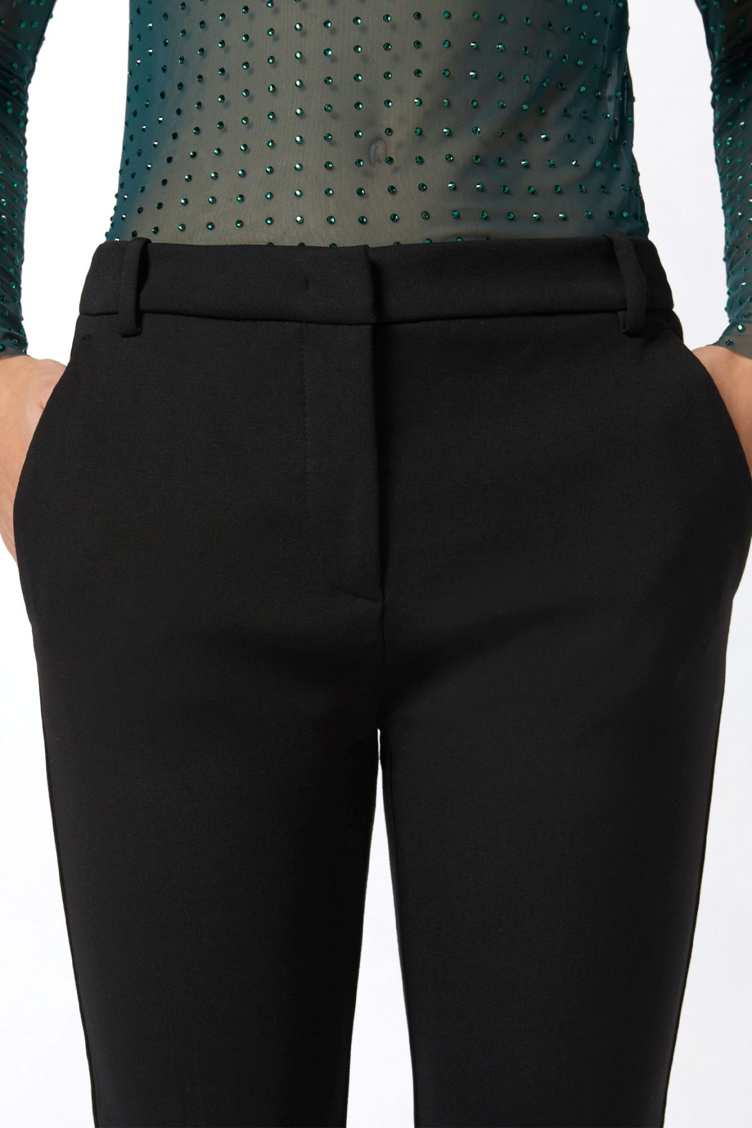 PINKO ΠΑΝΤΕΛΟΝΙ CHINO BELLO TROUSERS ΜΑΥΡΟ φωτογραφία