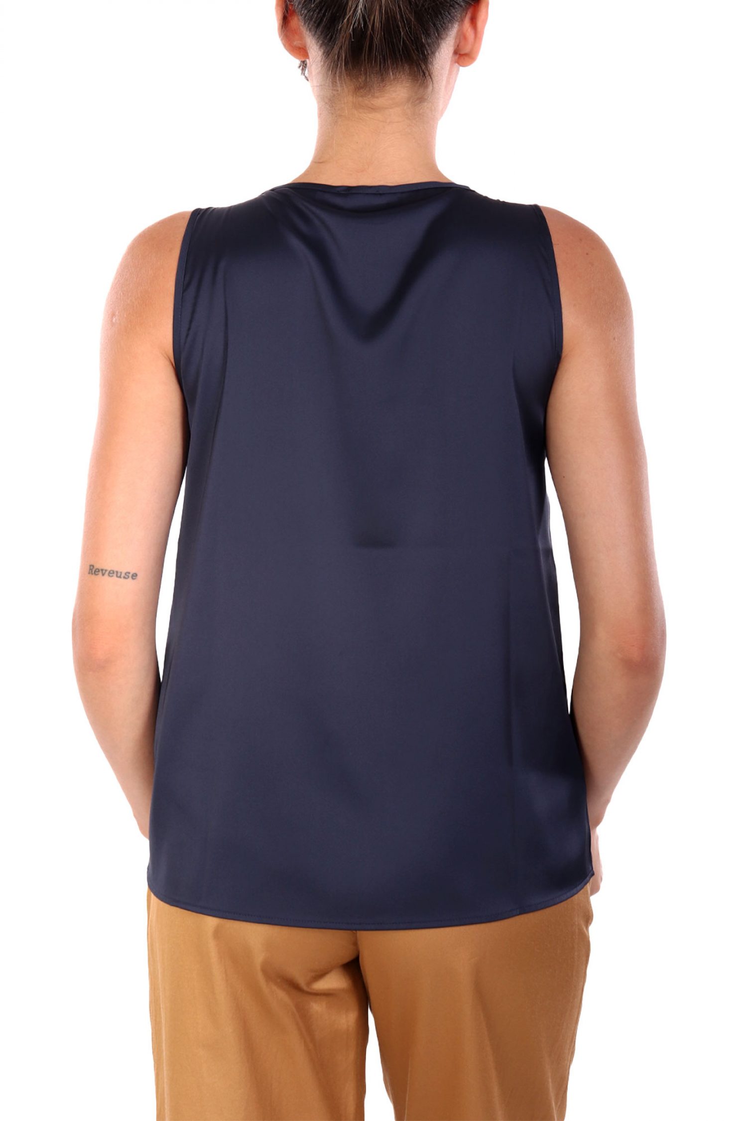 MARELLA EMME TOP HIGHER ΣΑΤΕΝ ΜΠΛΕ