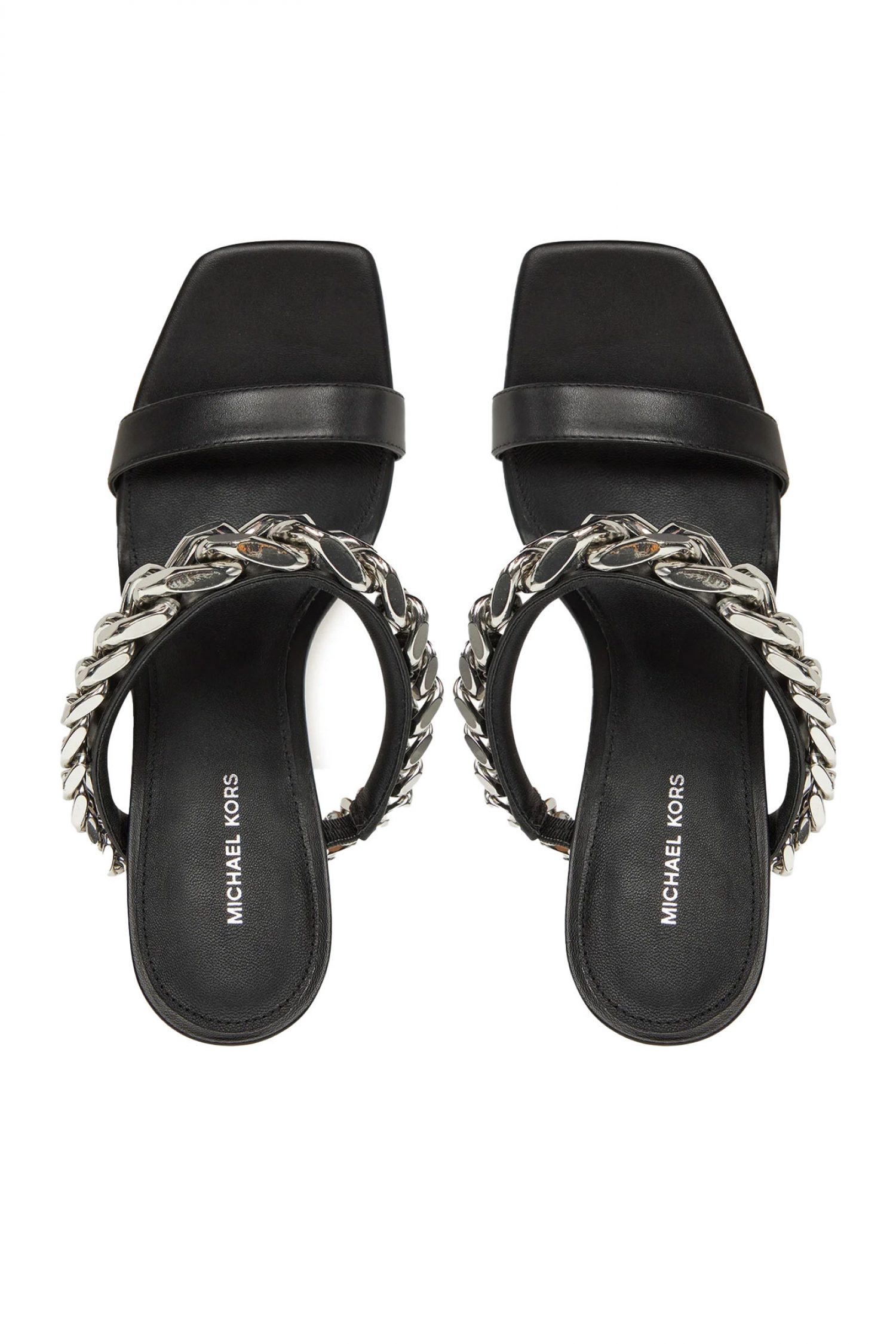 MICHAEL KORS ΠΑΠΟΥΤΣΙΑ MULES ΒLANCA HIGH SANDAL ΑΛΥΣΙΔΑ ΜΑΥΡΟ