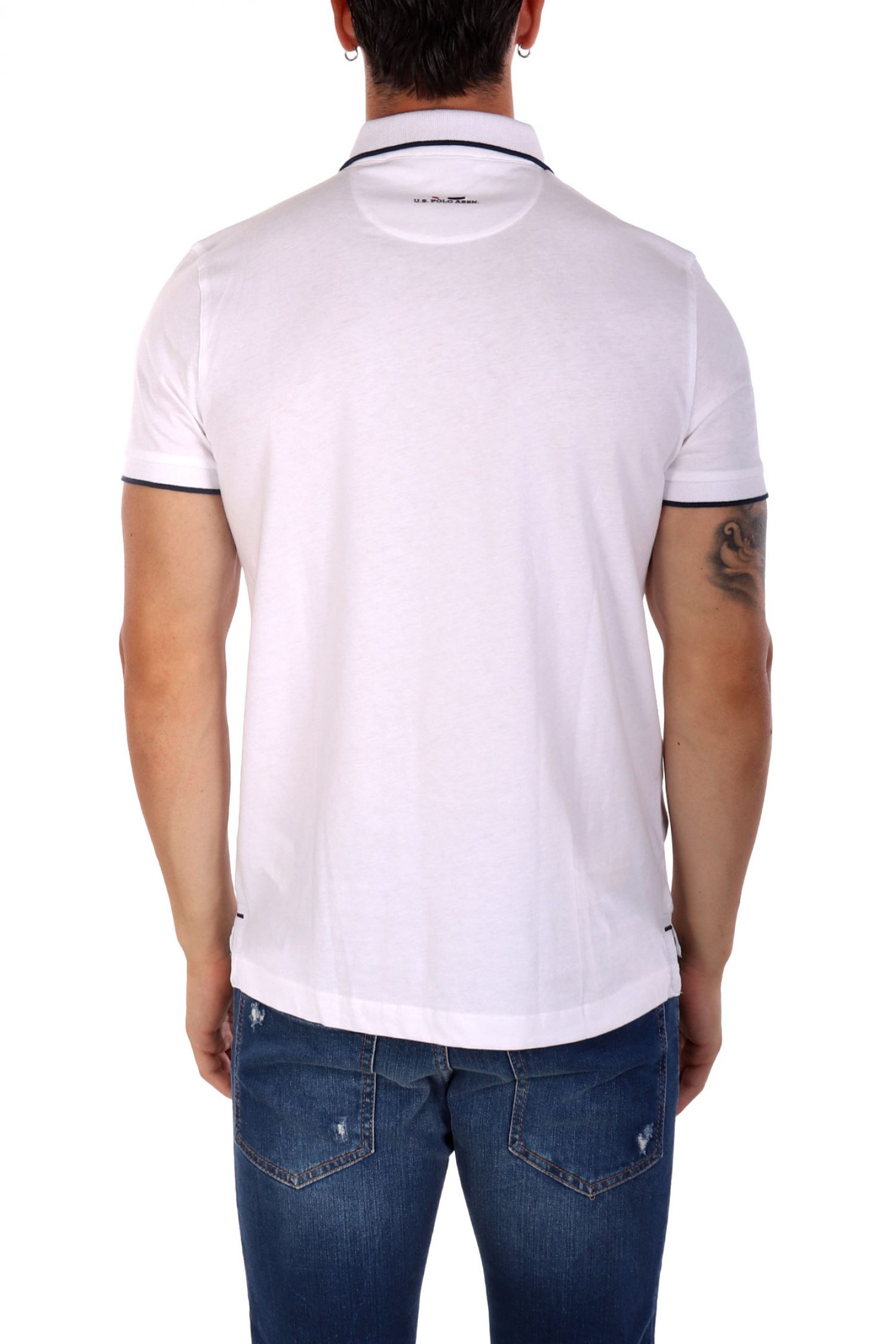 U.S. POLO ASSN. ΜΠΛΟΥΖΑ ΛΕΥΚΟ ΑΝΔΡΙΚΟ POLO