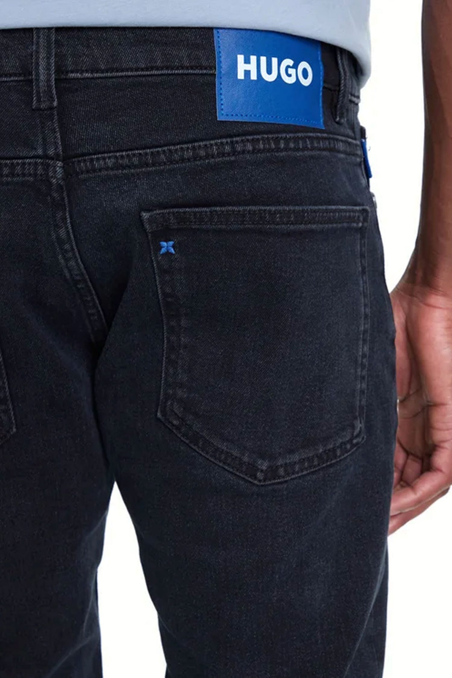 HUGO BLUE ΠΑΝΤΕΛΟΝΙ JEANS ZANE SKINNY ΜΠΛΕ φωτογραφία