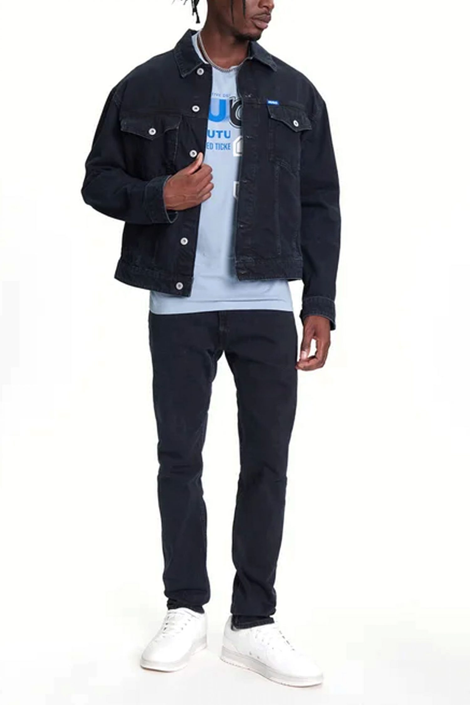 HUGO BLUE ΠΑΝΤΕΛΟΝΙ JEANS ZANE SKINNY ΜΠΛΕ φωτογραφία