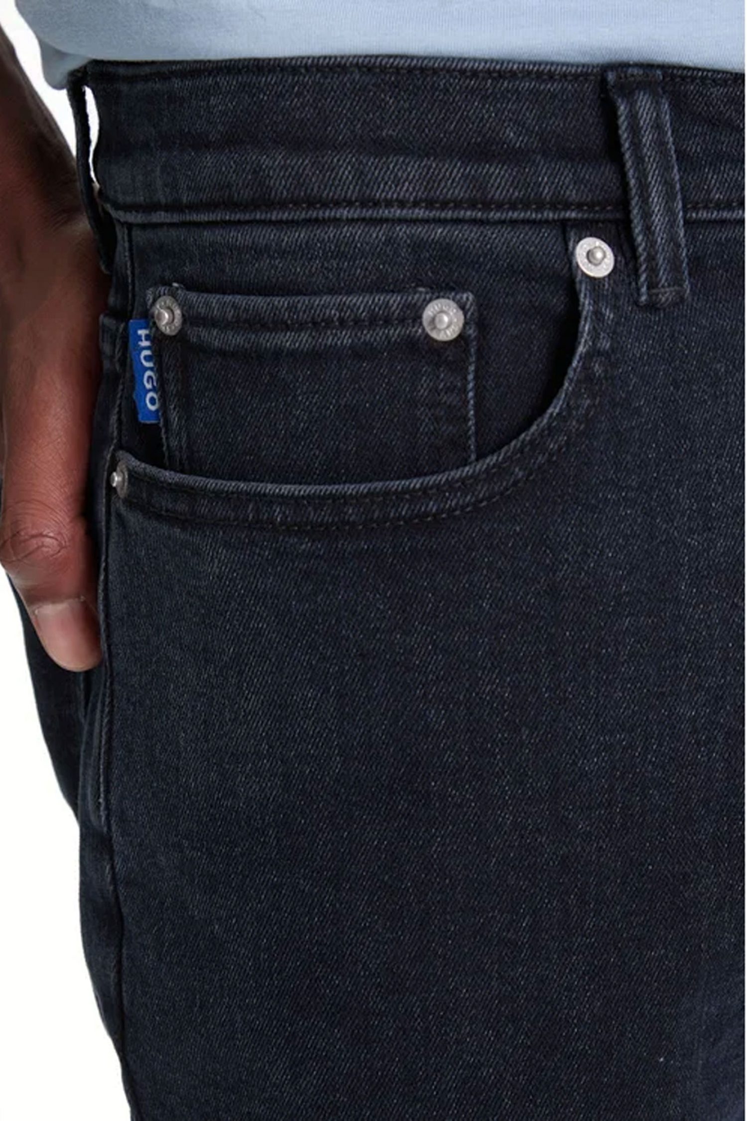 HUGO BLUE ΠΑΝΤΕΛΟΝΙ JEANS ZANE SKINNY ΜΠΛΕ φωτογραφία