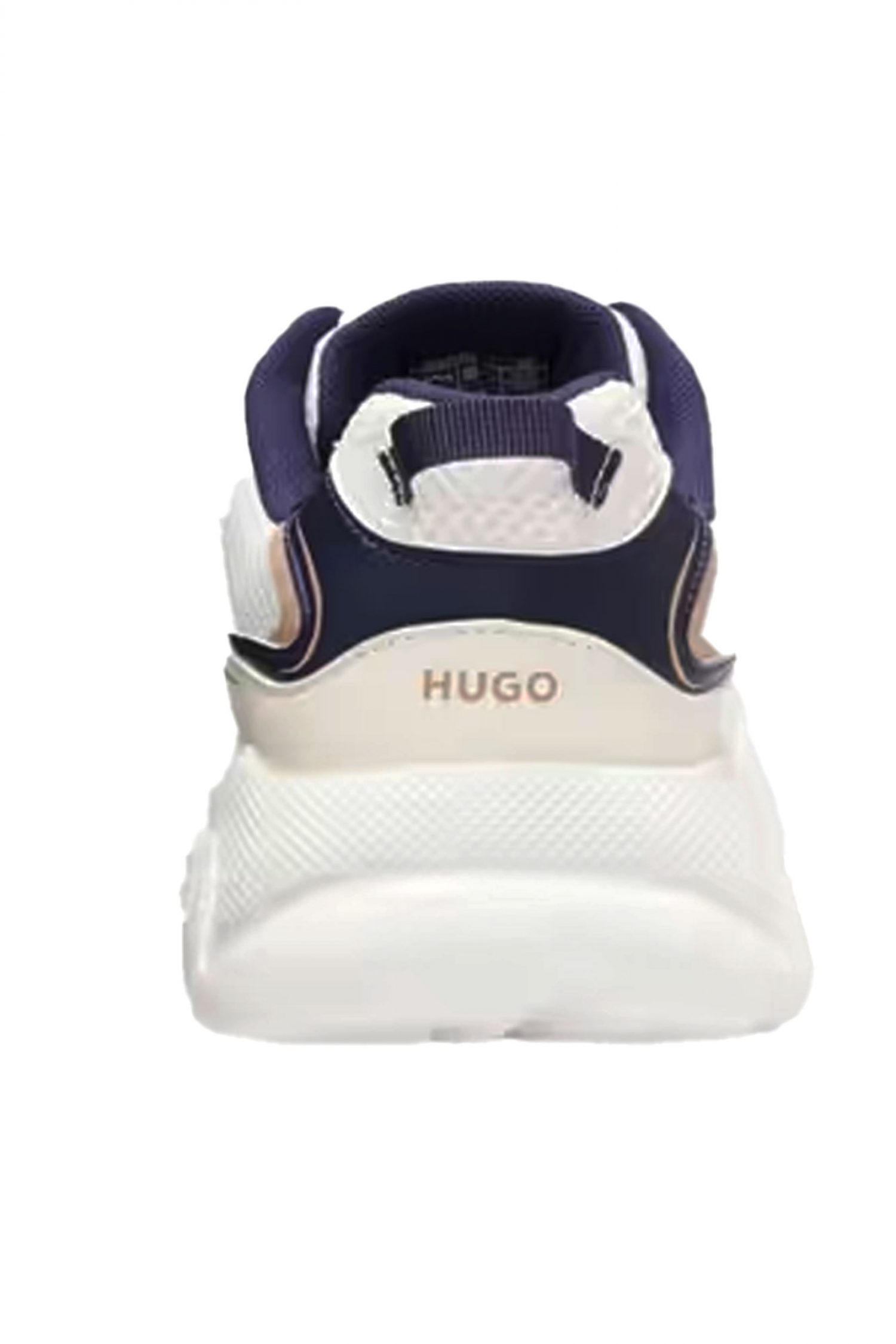 HUGO ΠΑΠΟΥΤΣΙΑ SNEAKERS LEON_RUNN_MEPU LOGO ΛΕΥΚΟ-ΜΠΛΕ φωτογραφία