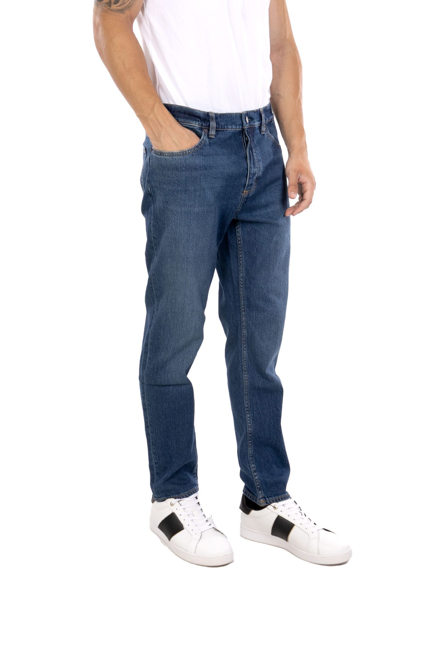 HUGO BLUE ΠΑΝΤΕΛΟΝΙ JEANS BRODY TAPERED ΜΠΛΕ φωτογραφία
