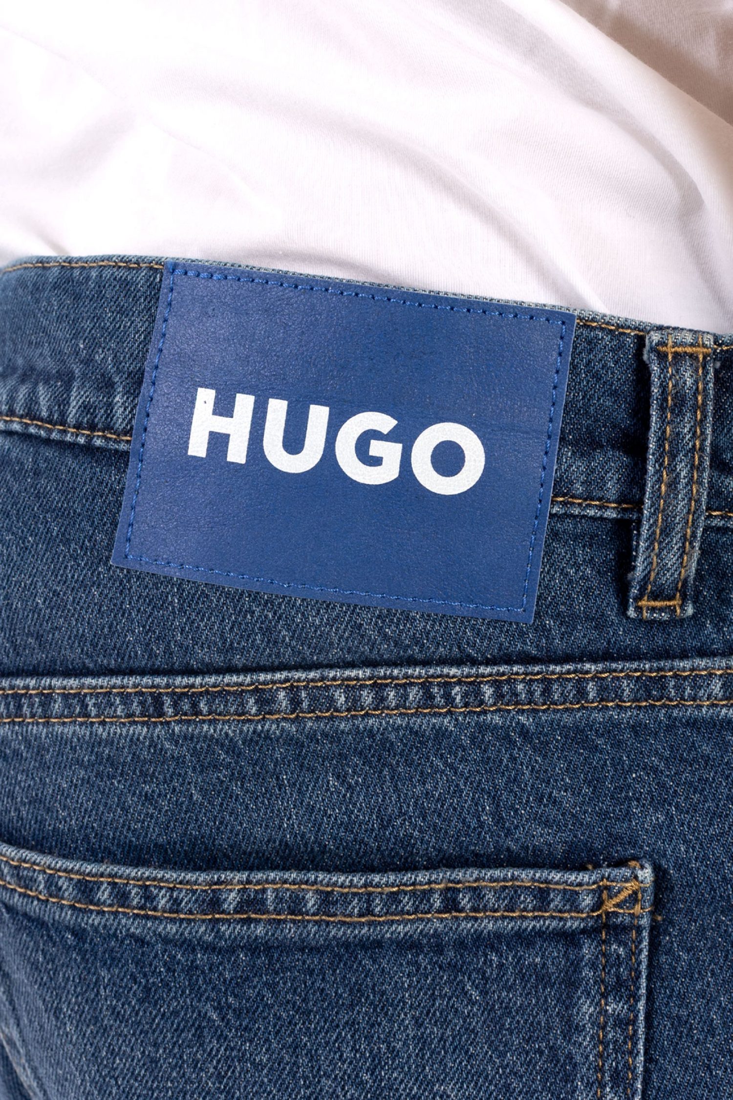 HUGO BLUE ΠΑΝΤΕΛΟΝΙ JEANS BRODY TAPERED ΜΠΛΕ φωτογραφία