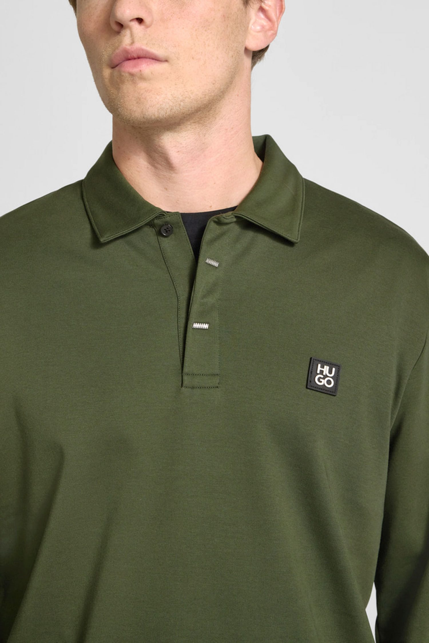 HUGO POLO DARGENPOLO LOGO ΜΕΤΑΛΛΙΚΟ ΧΑΚΙ φωτογραφία