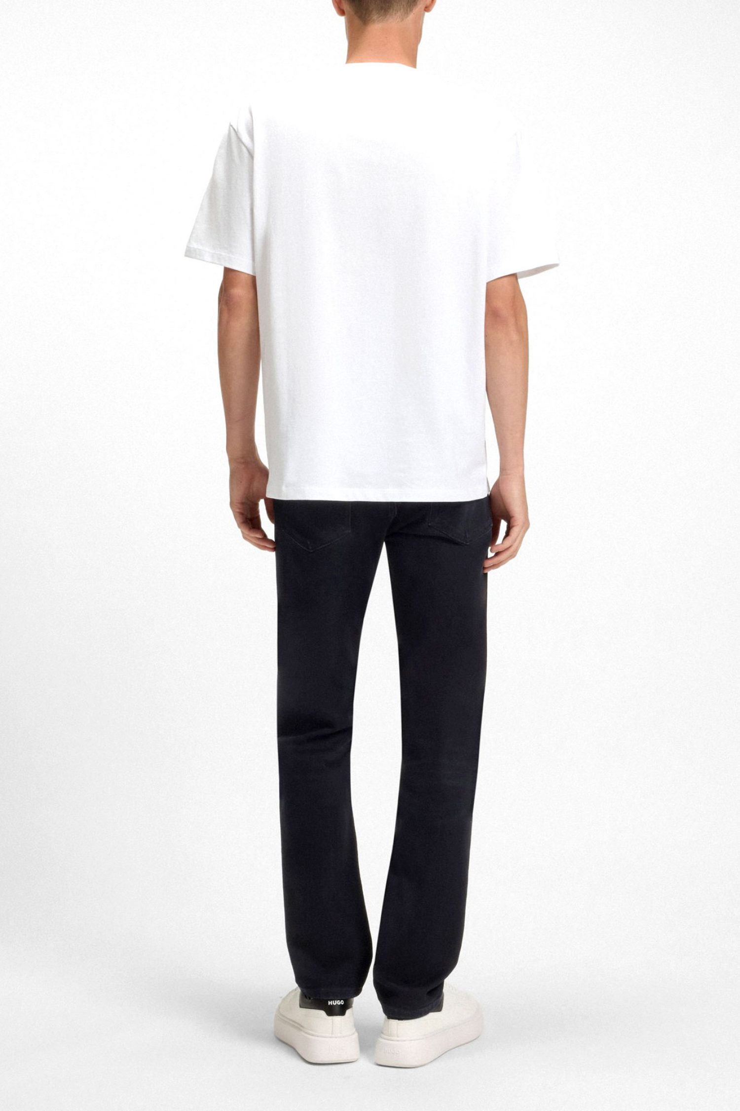 HUGO ΠΑΝΤΕΛΟΝΙ JEANS 708 SLIM FIT ΣΚΟΥΡΟ ΜΠΛΕ φωτογραφία