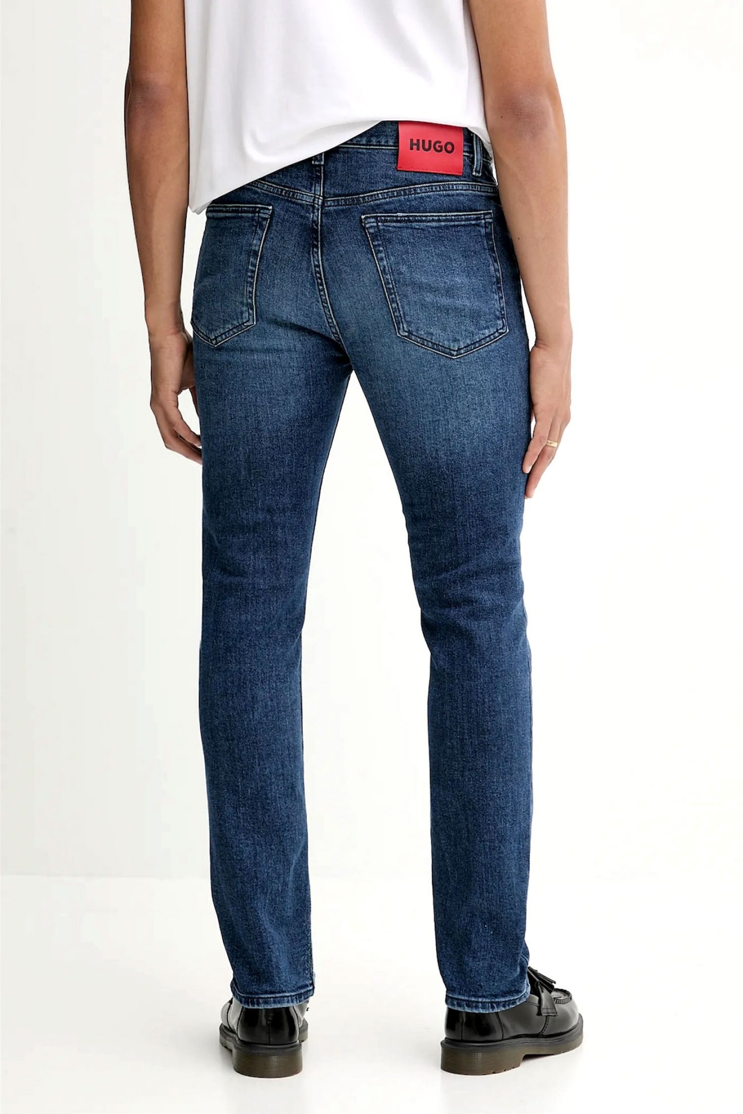 HUGO ΠΑΝΤΕΛΟΝΙ JEANS 708 SLIM FIT ΜΠΛΕ φωτογραφία