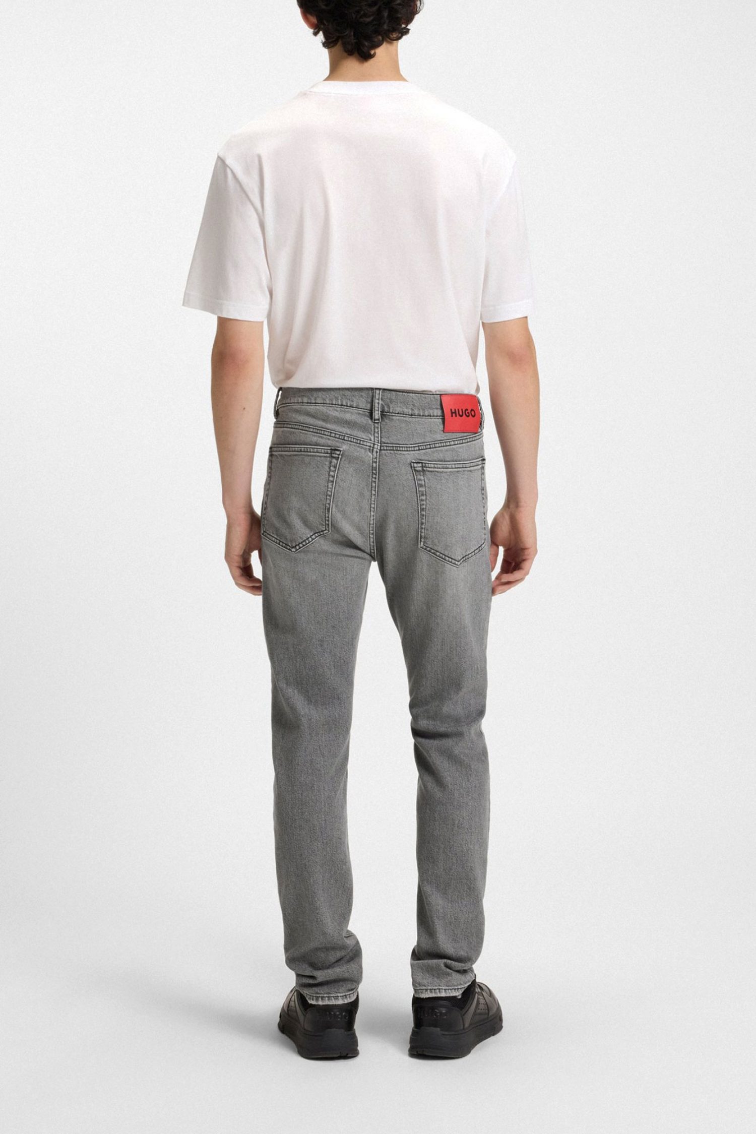 HUGO ΠΑΝΤΕΛΟΝΙ JEANS 708 SLIM FIT ΓΚΡΙ φωτογραφία