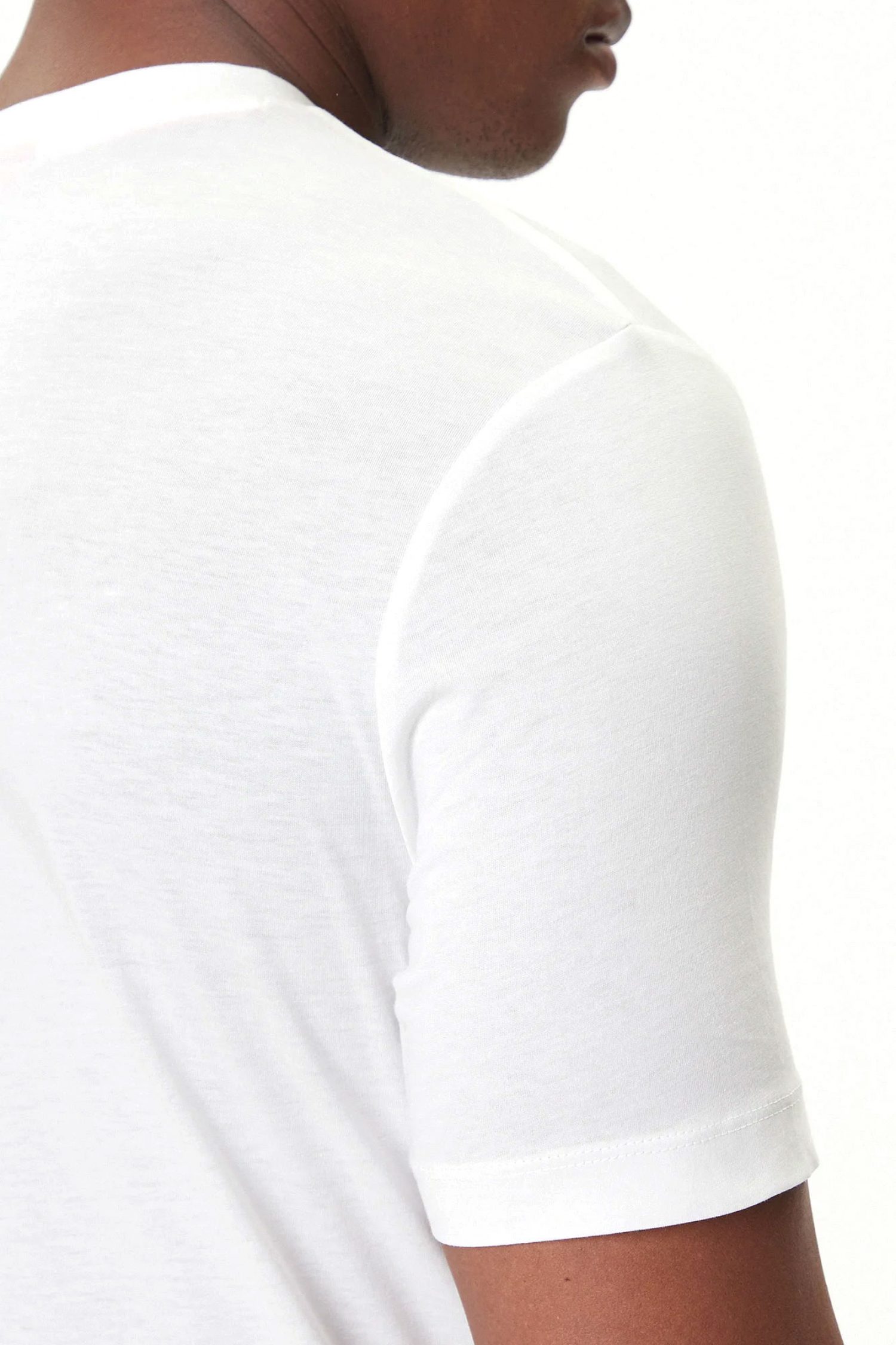 HUGO T-SHIRT DULIVIO_U253 LOGO ΛΕΥΚΟ φωτογραφία