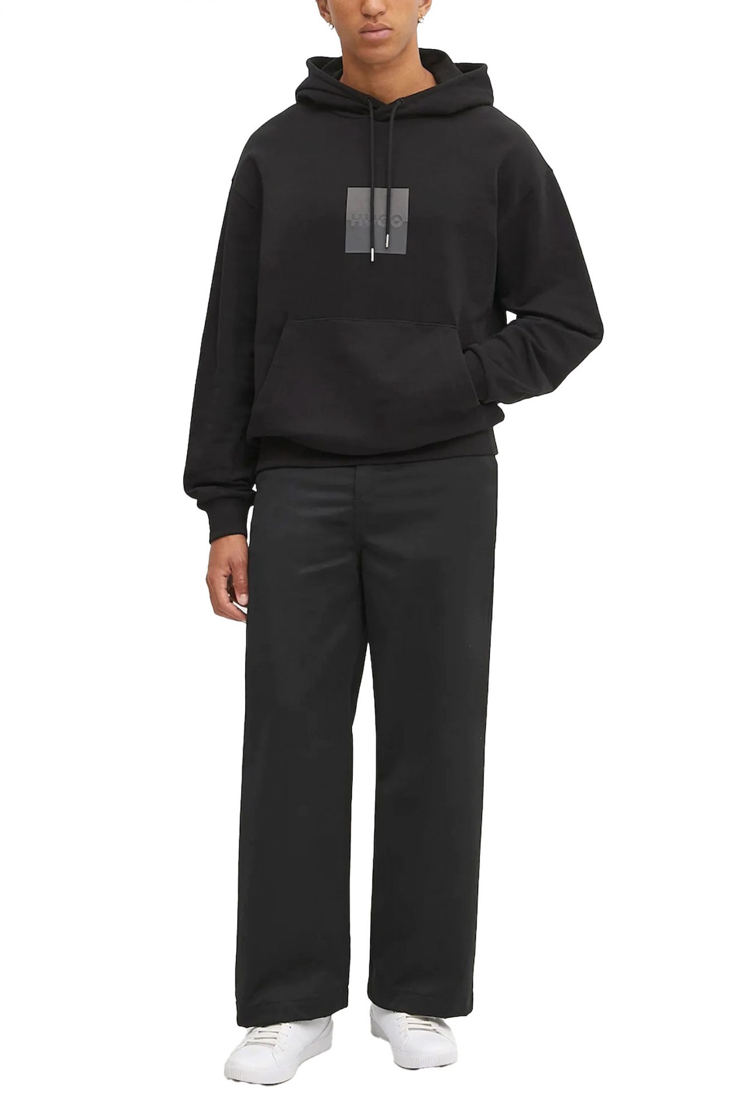 HUGO ΦΟΥΤΕΡ HOODIE DUSPLITER LOGO ΜΑΥΡΟ