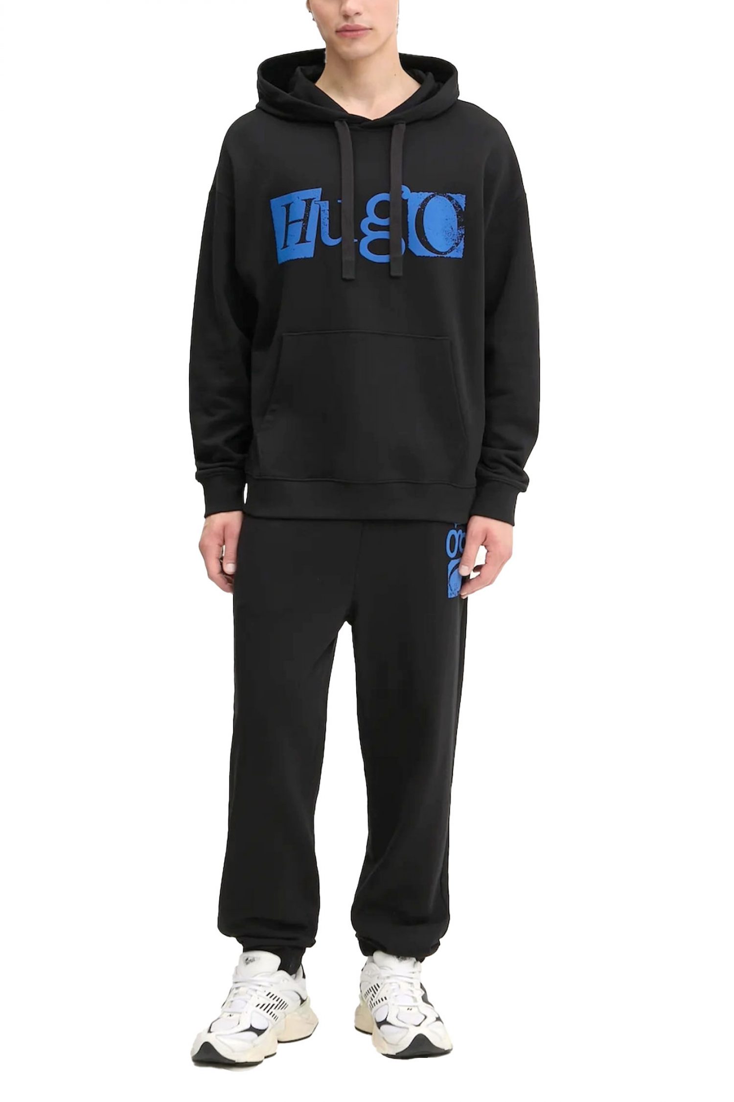 HUGO BLUE ΦΟΥΤΕΡ HOODIE NILDI ΜΑΥΡΟ