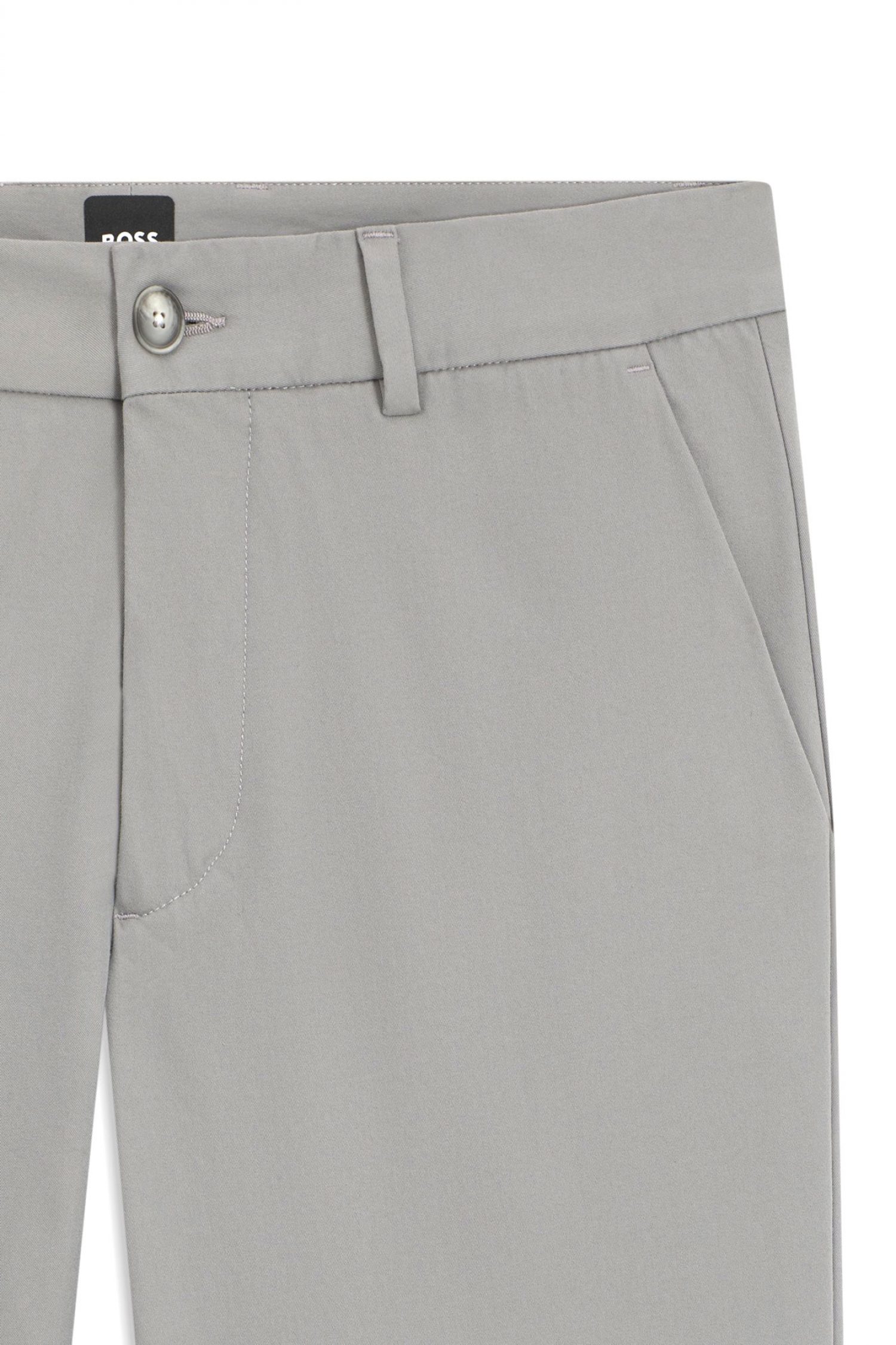 BOSS ΠΑΝΤΕΛΟΝΙ CHINO SLIM FIT P-KAITON1-ZIP ΓΚΡΙ φωτογραφία