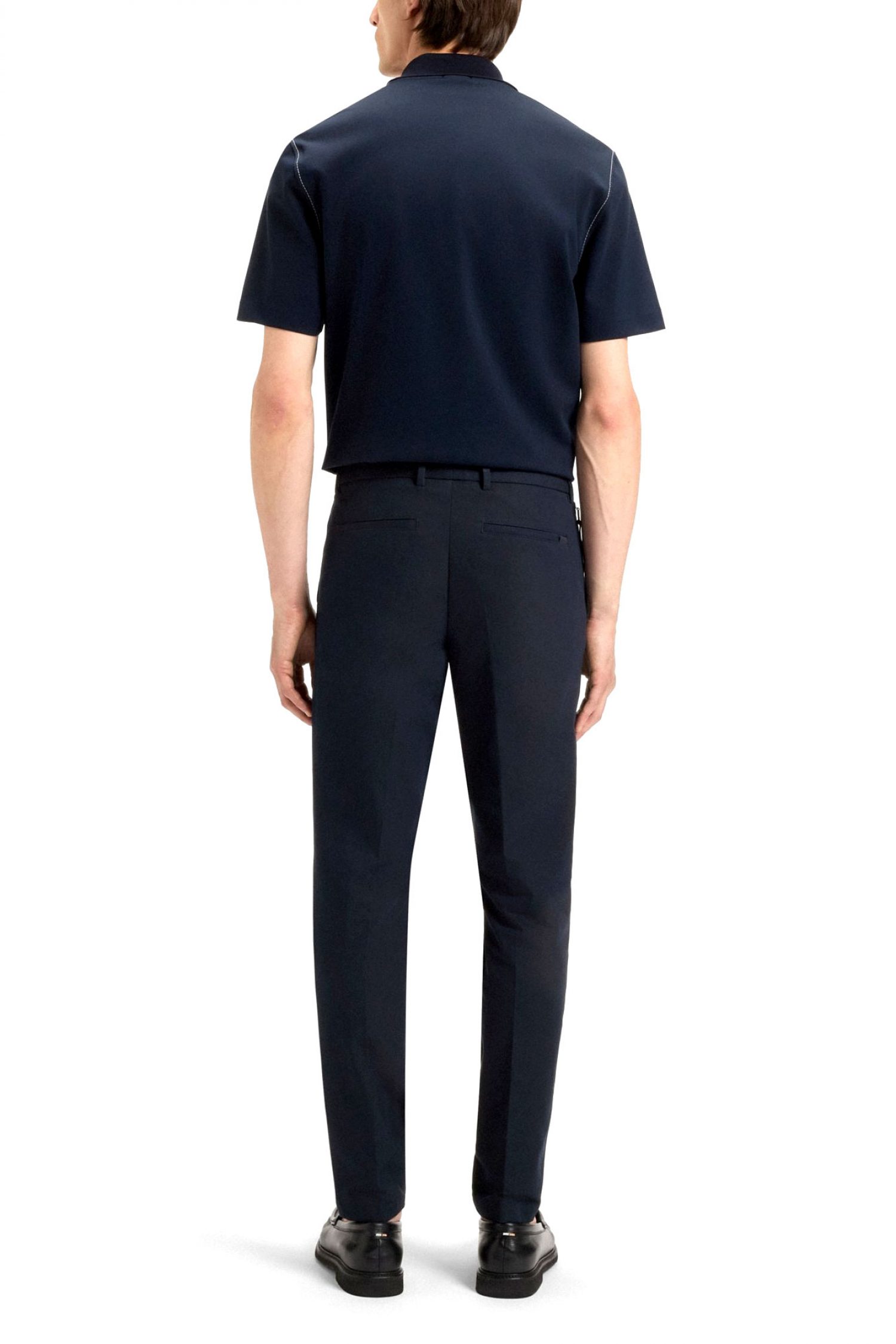 BOSS ΠΑΝΤΕΛΟΝΙ CHINO SLIM FIT P-KAITON1-ZIP ΜΠΛΕ