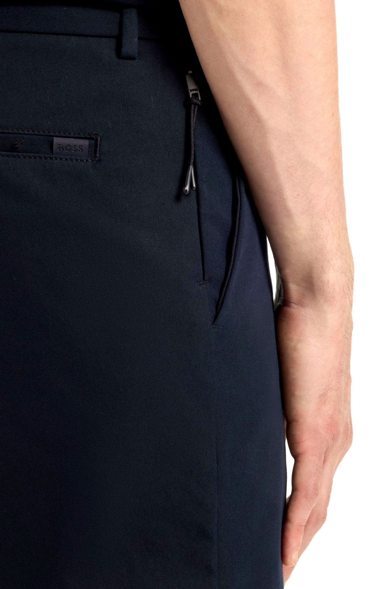 BOSS ΠΑΝΤΕΛΟΝΙ CHINO SLIM FIT P-KAITON1-ZIP ΜΠΛΕ