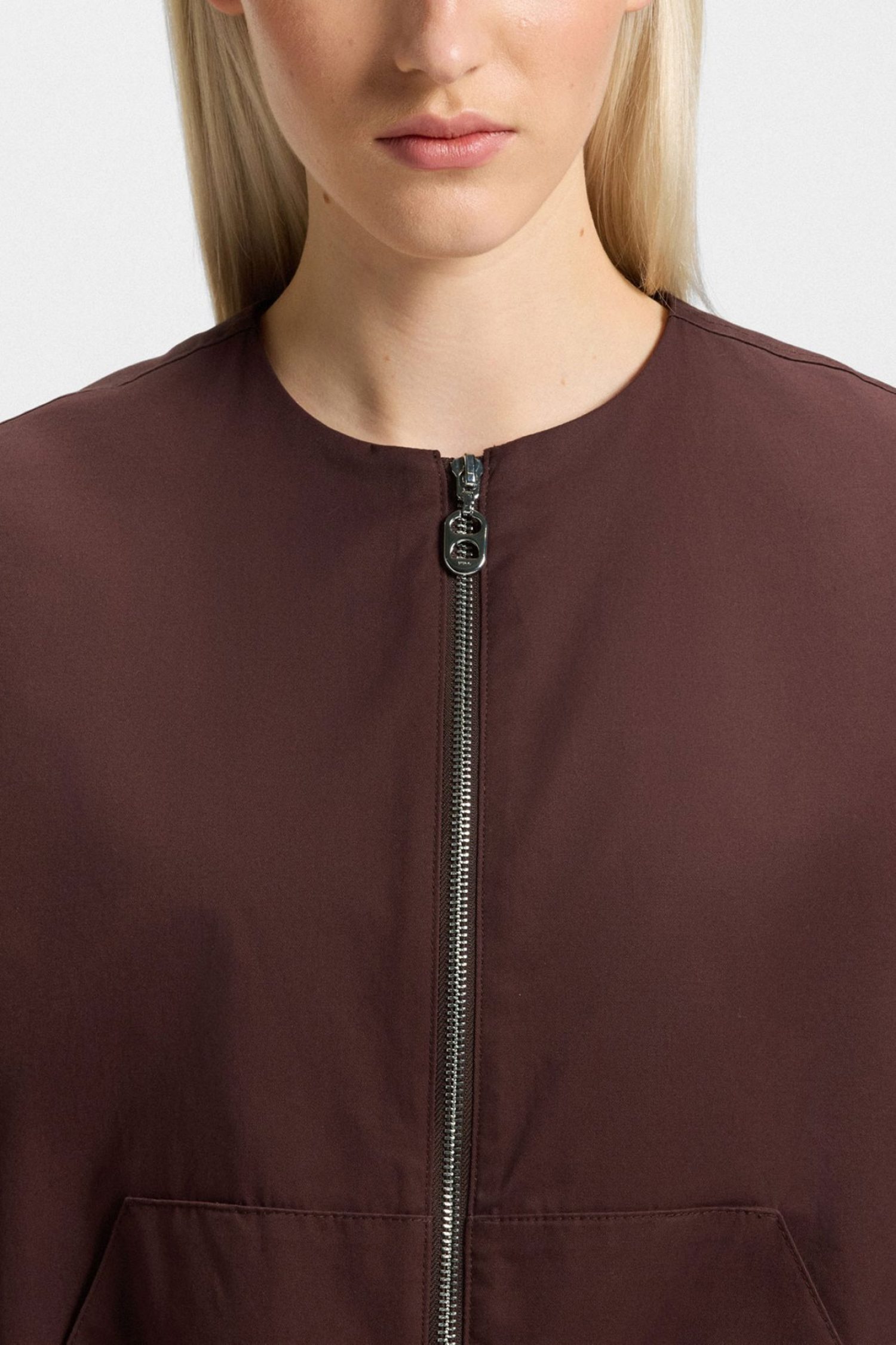 HUGO ΑΜΑΝΙΚΟ AZELDA-1 RELAXED FIT ΤΣΕΠΕΣ ΣΚΟΥΡΟ ΚΑΦΕ φωτογραφία