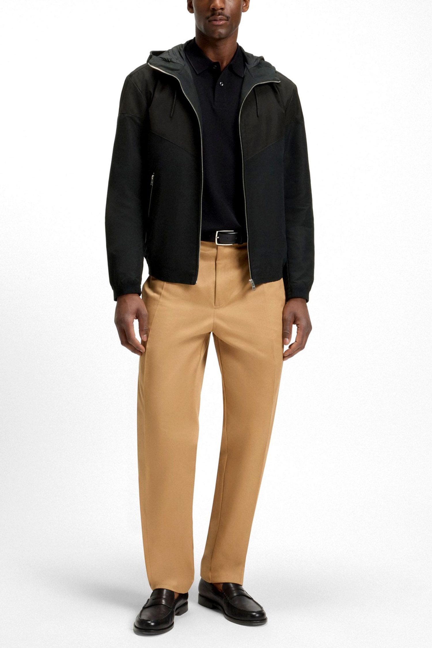 BOSS ΜΠΟΥΦΑΝ JACKET HOODIE H-CIRENO4 ΜΑΥΡΟ φωτογραφία