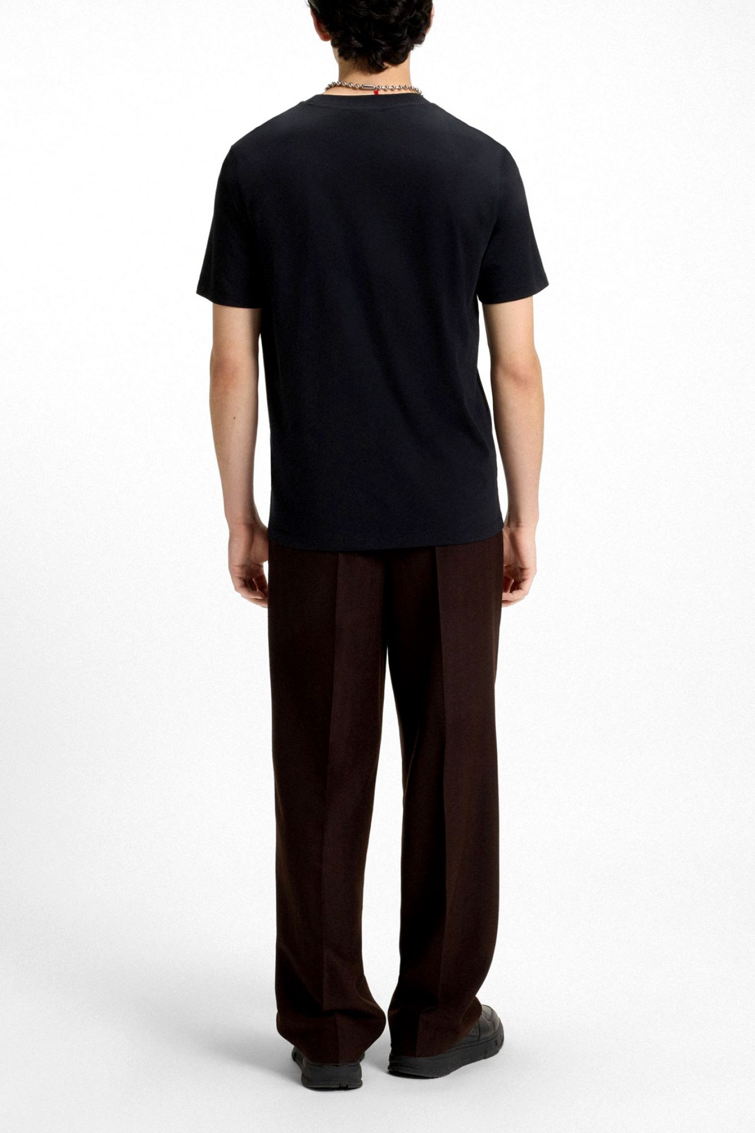 HUGO T-SHIRT DETERNI LOGO ΜΑΥΡΟ-ΚΟΚΚΙΝΟ φωτογραφία