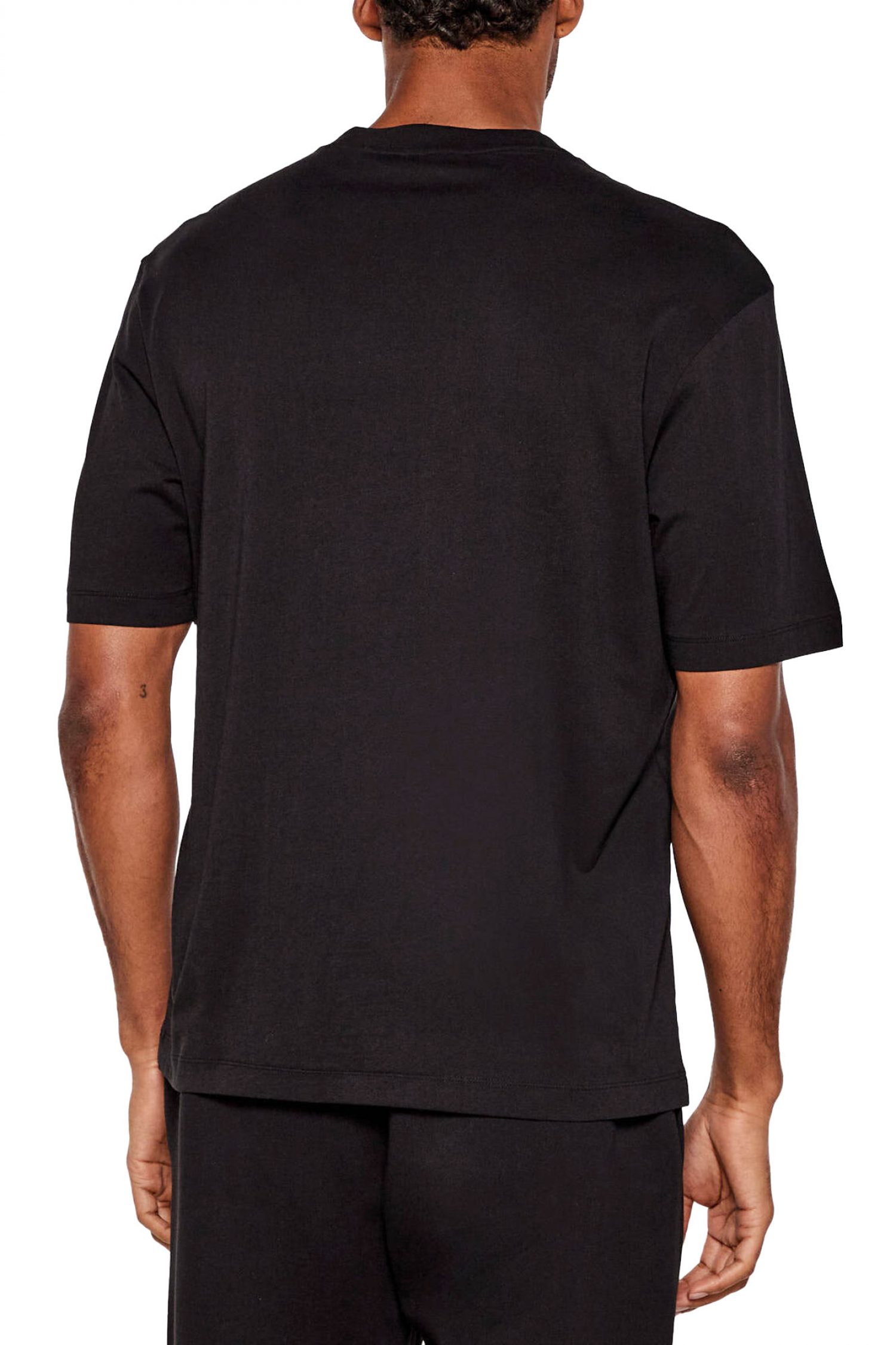 HUGO BLUE Τ-SHIRT ΜURIX ΜΑΥΡΟ